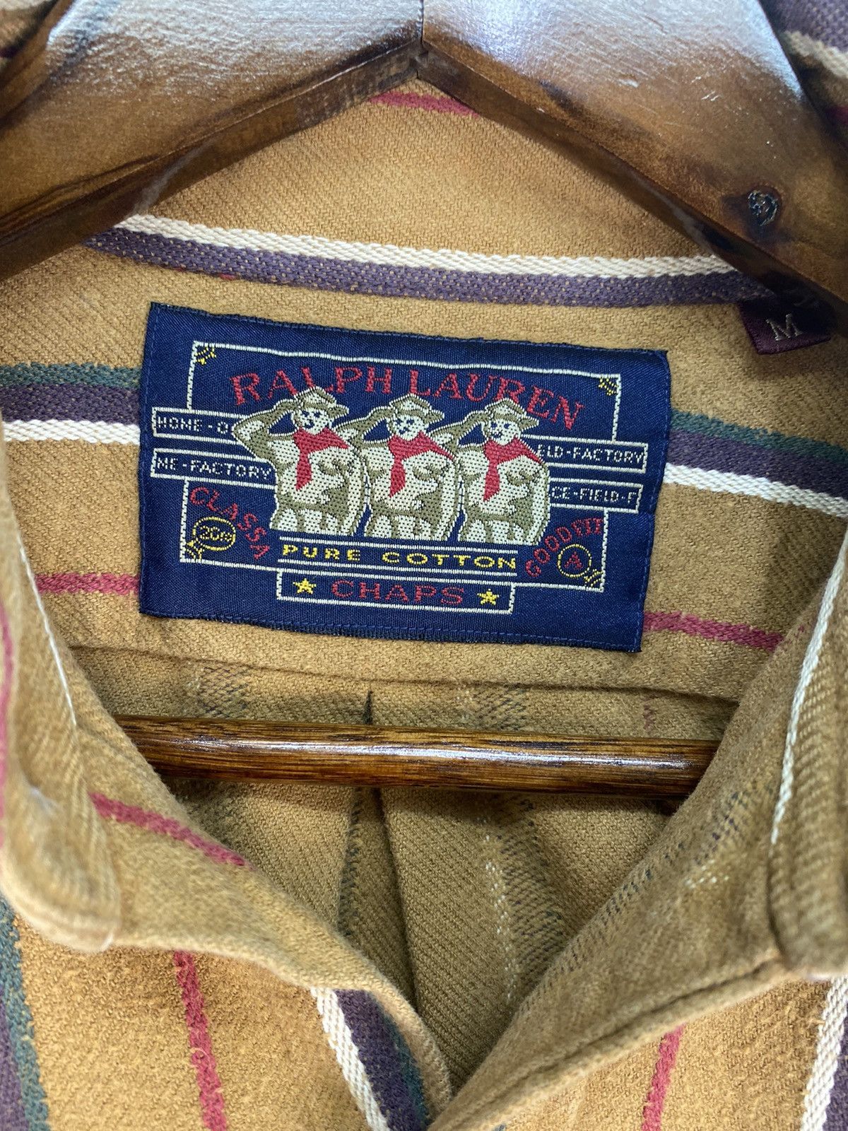 Chaps Ralph Lauren Vintage Chaps Ralph Lauren Stripe Flannel Size US M / EU 48-50 / 2 - 4 Thumbnail
