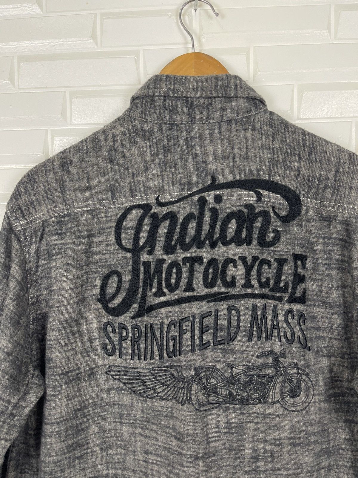 Flannel × Indian Motorcycle × Vintage 💥 Bikers Flannel Indian Motercycle Rider Size US M / EU 48-50 / 2 - 2 Thumbnail