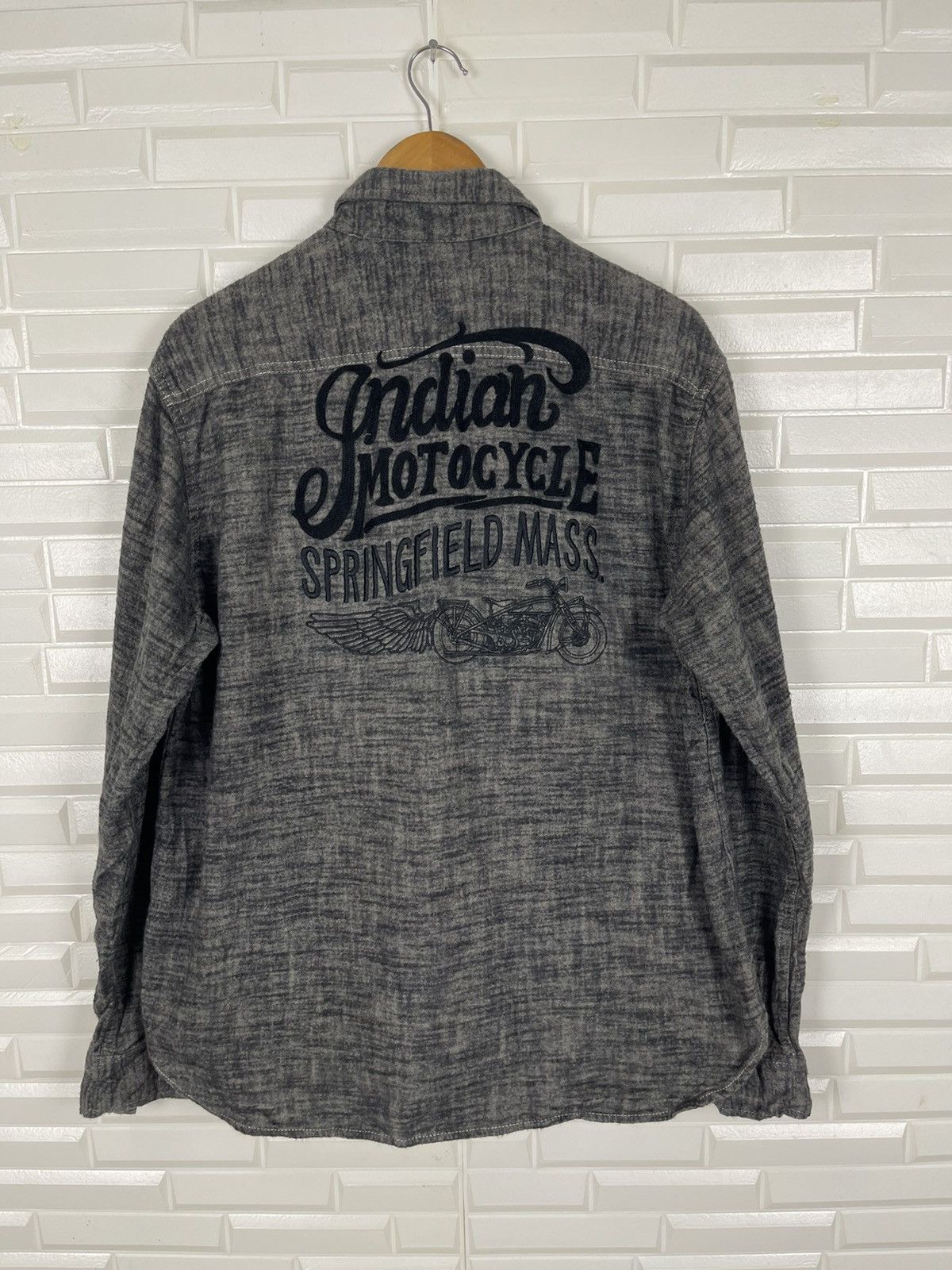 Flannel × Indian Motorcycle × Vintage 💥 Bikers Flannel Indian Motercycle Rider Size US M / EU 48-50 / 2 - 1 Thumbnail