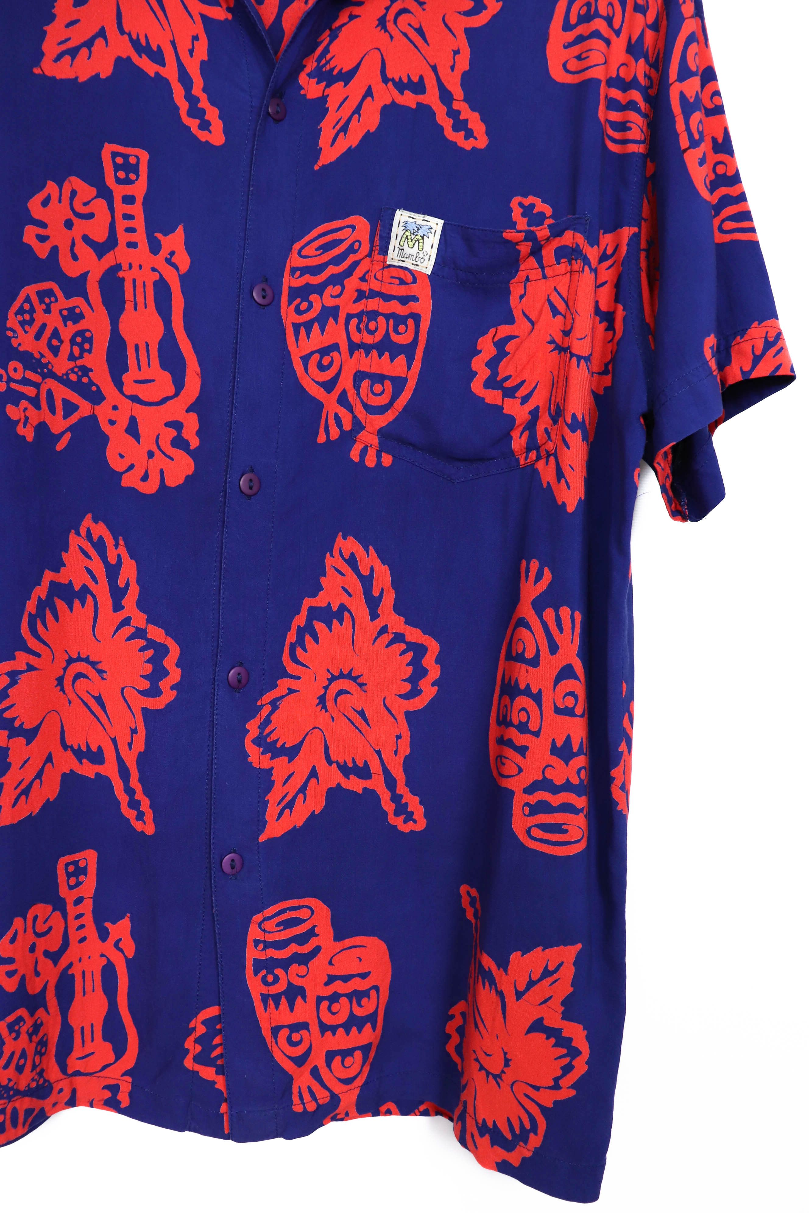 Mambo Mambo Vintage 90s 00s Hawaiian Printed Summer Crazy Shirt Size US S / EU 44-46 / 1 - 5 Thumbnail