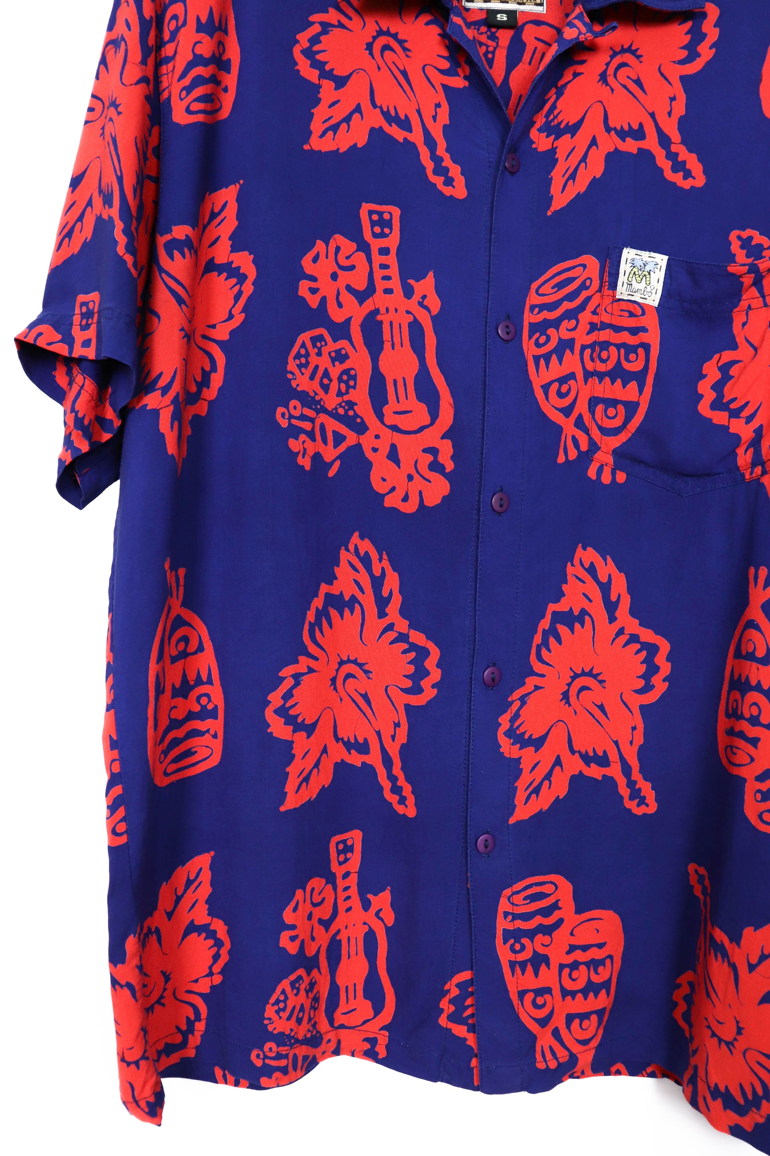 Mambo Mambo Vintage 90s 00s Hawaiian Printed Summer Crazy Shirt Size US S / EU 44-46 / 1 - 4 Thumbnail