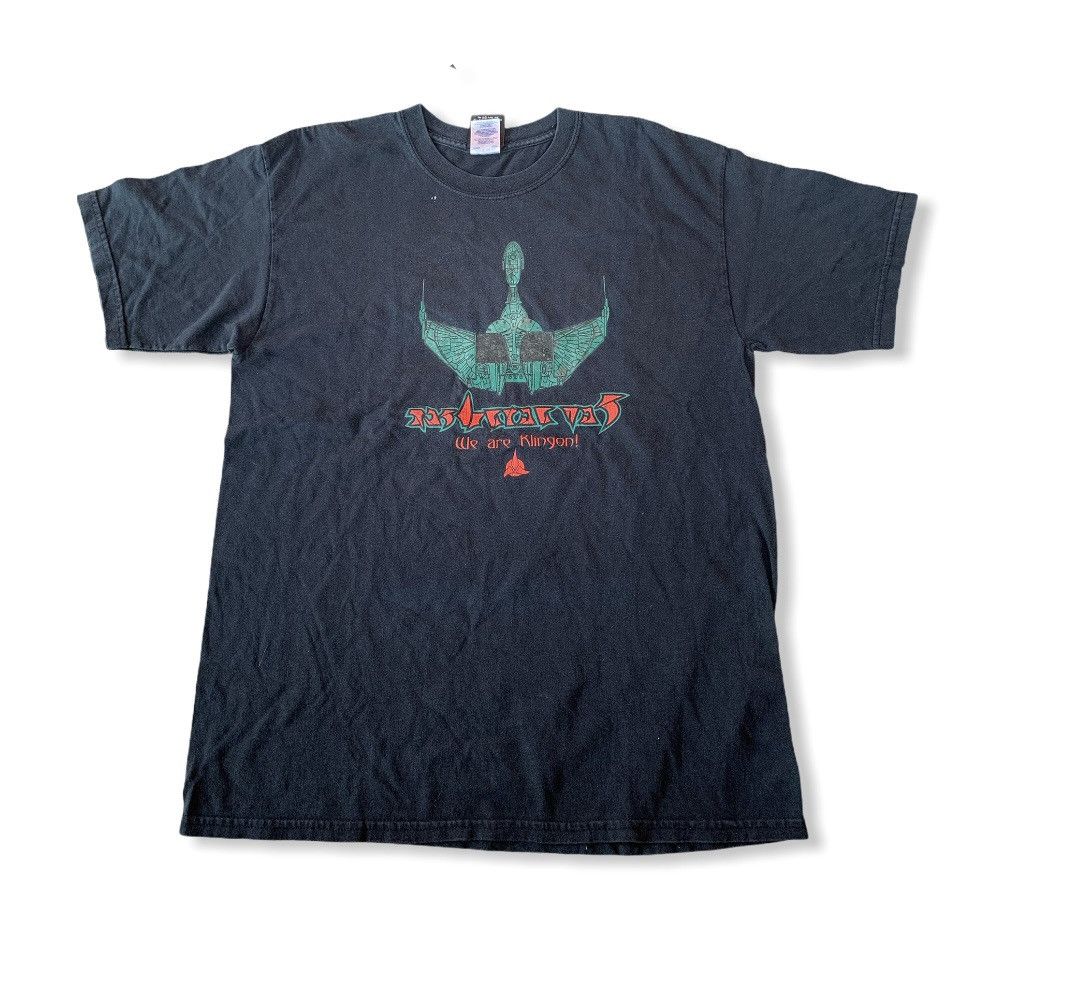 Vintage Vintage Y2K Star Trek We Are Klingon Tshirt Size US L / EU 52-54 / 3 - 1 Thumbnail