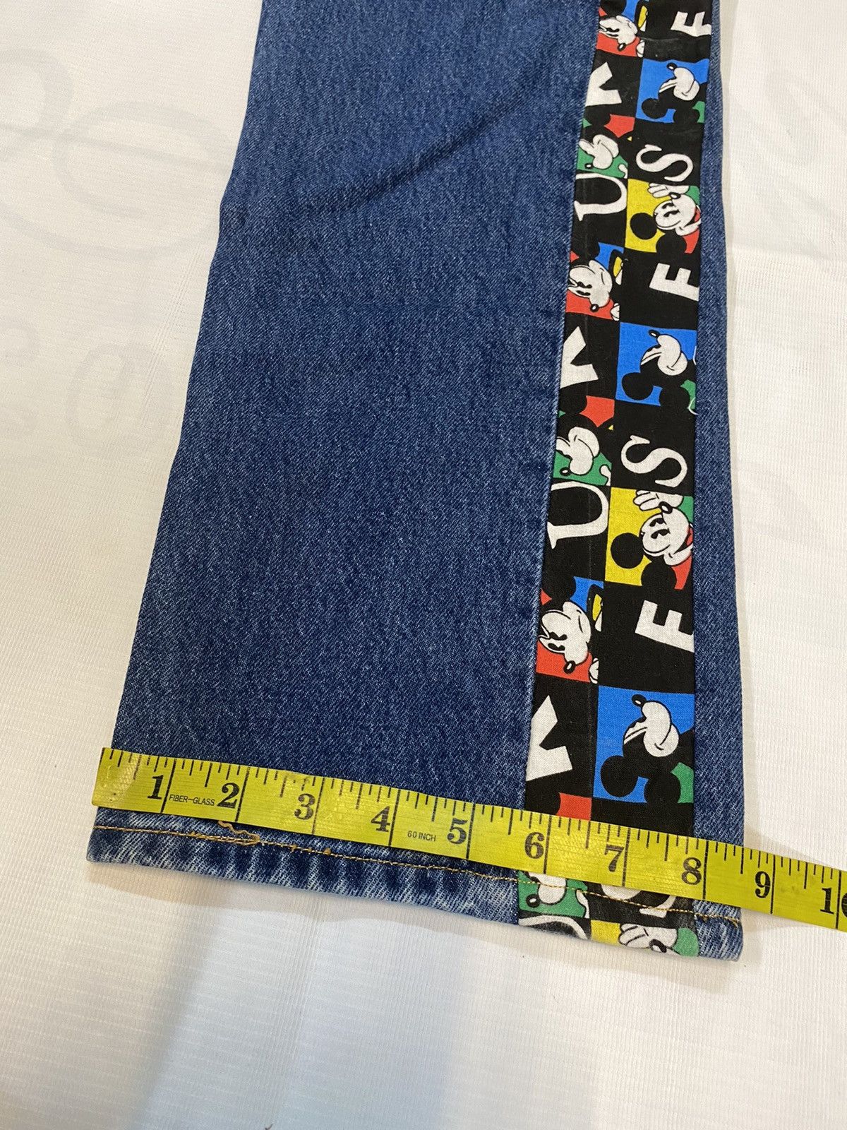 Levi's × Levi's Made & Crafted 🔥Rare Levis 501 Custom Mickey Mouse Denim Jeans Size US 29 - 15 Thumbnail