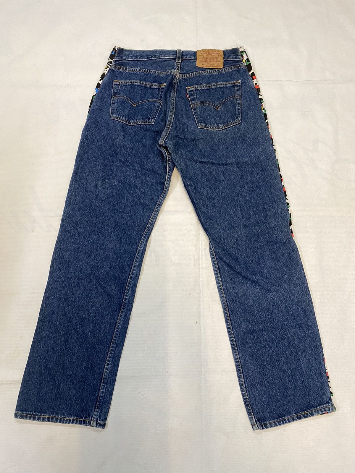 Levi's × Levi's Made & Crafted 🔥Rare Levis 501 Custom Mickey Mouse Denim Jeans Size US 29 - 8 Thumbnail