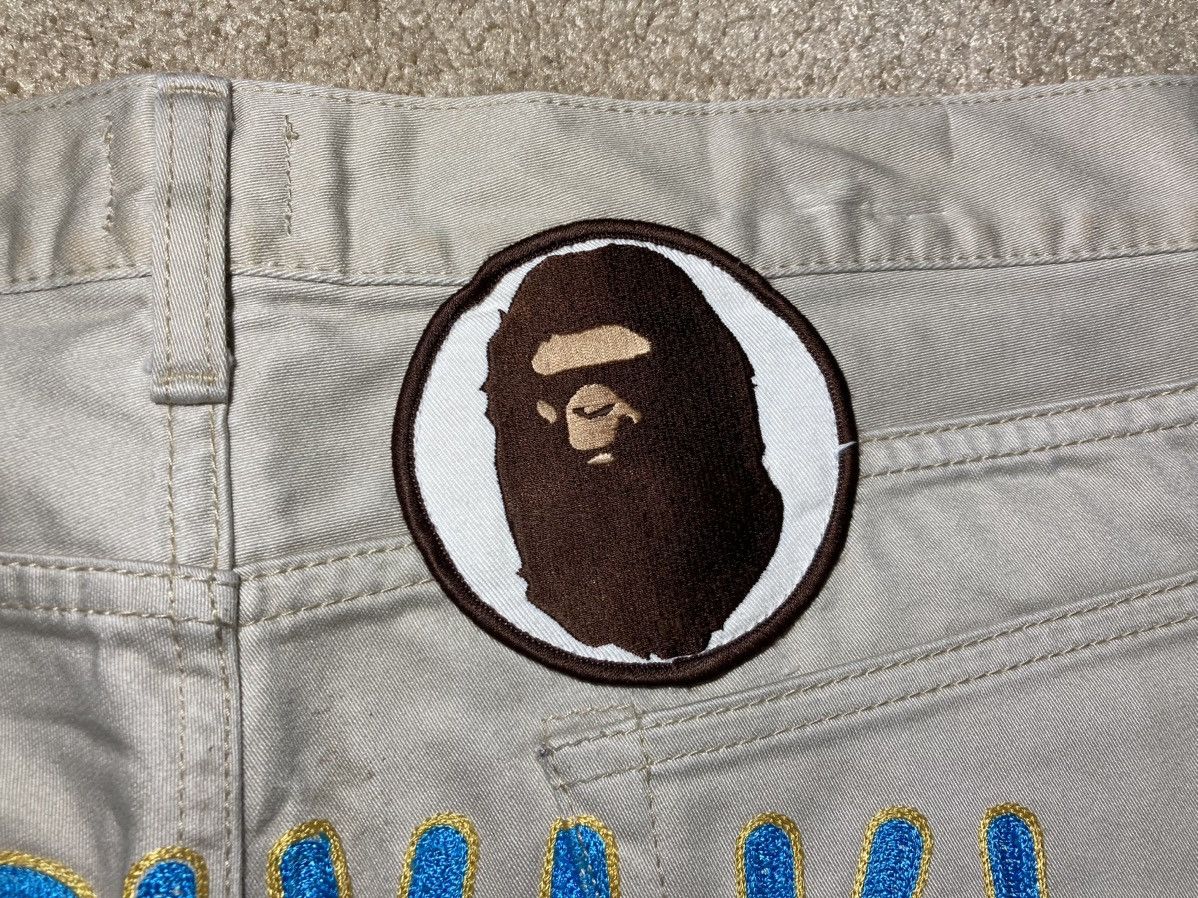 Bape 2008 Bape Teriyaki Source Embroidered Pants Blue Medium Boyz Size US 34 / EU 50 - 7 Thumbnail