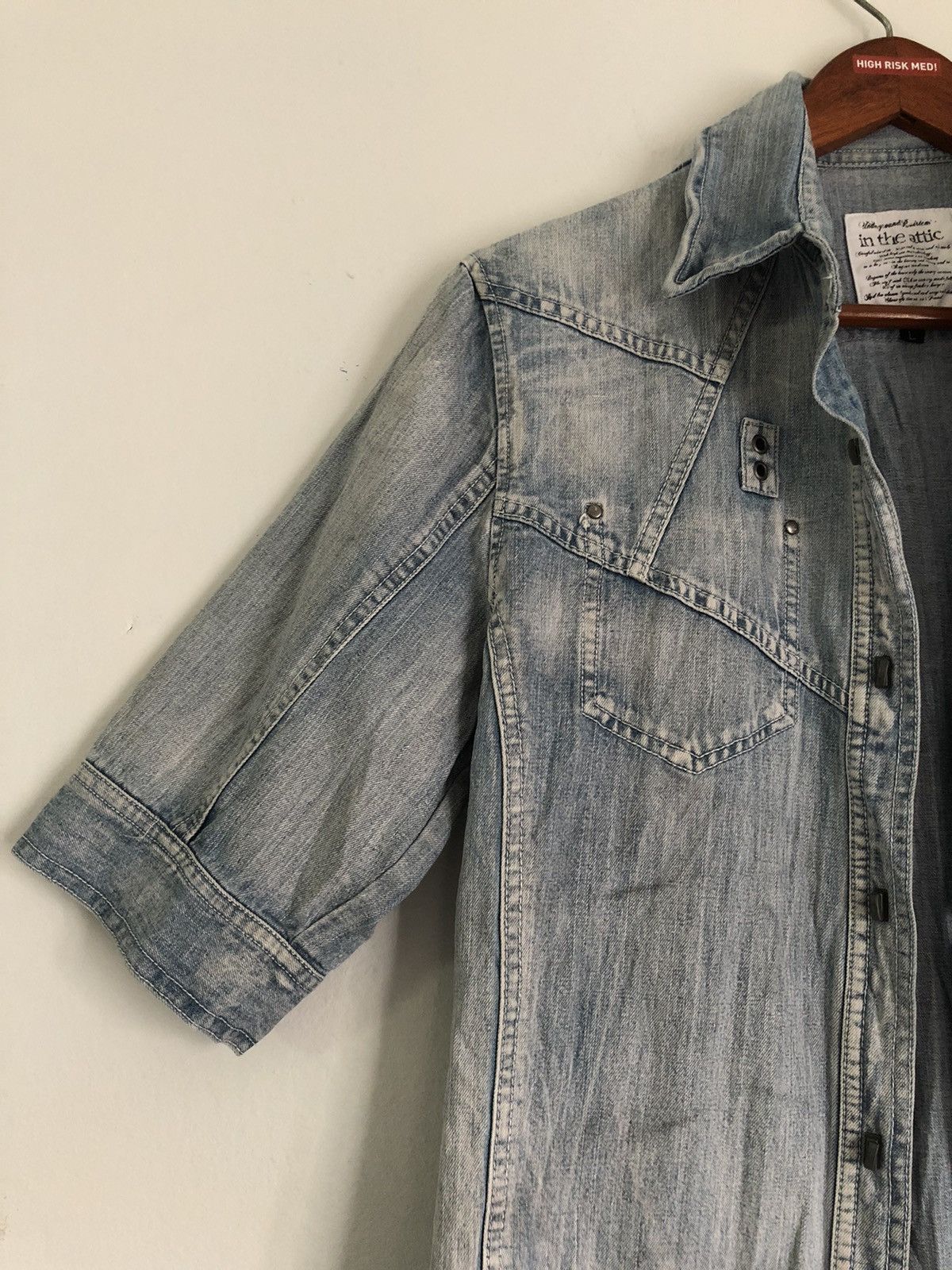 If Six Was Nine × In The Attic × Le Grande Bleu (L.G.B.) In the Attic poem denim shirt Size US L / EU 52-54 / 3 - 5 Thumbnail