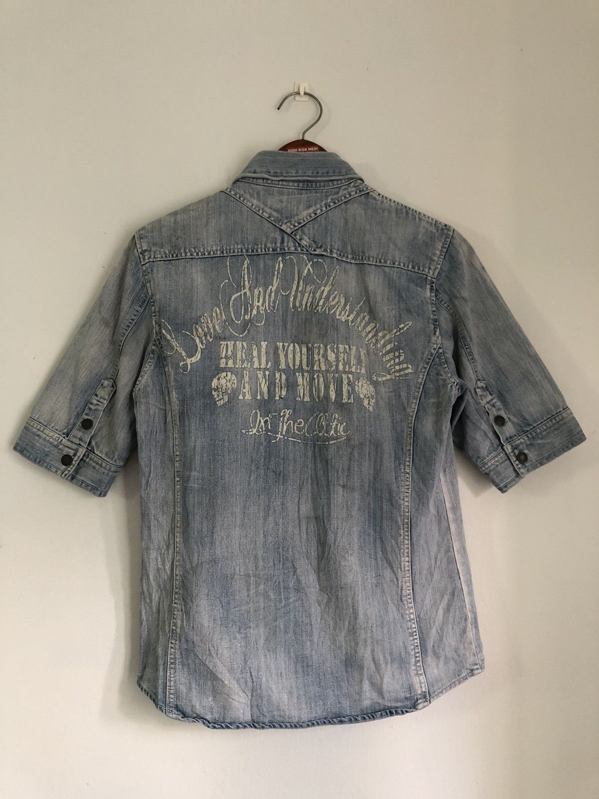 If Six Was Nine × In The Attic × Le Grande Bleu (L.G.B.) In the Attic poem denim shirt Size US L / EU 52-54 / 3 - 19 Thumbnail