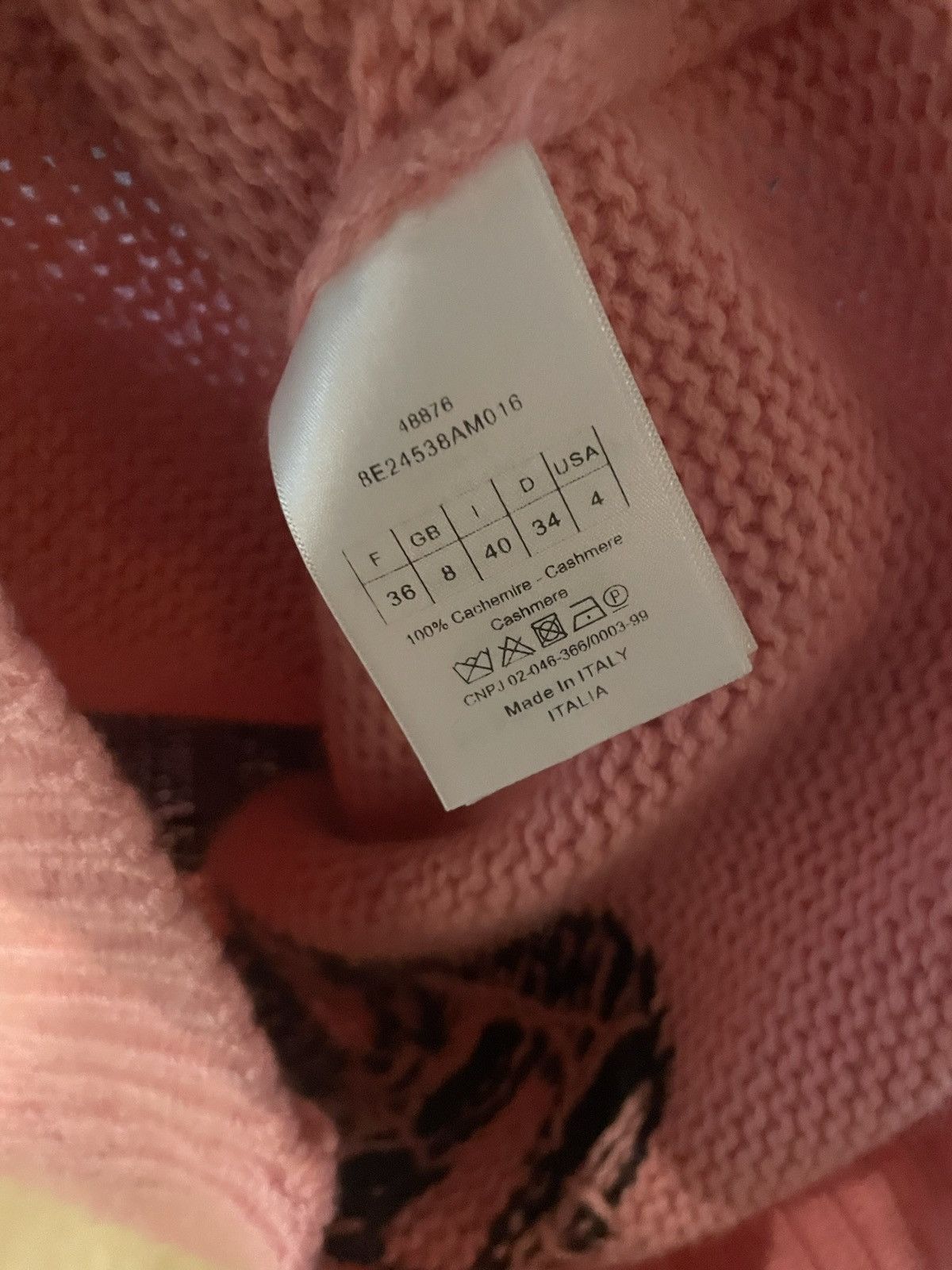 Dior Dior pink cashmere knit Size S / US 4 / IT 40 - 4 Thumbnail
