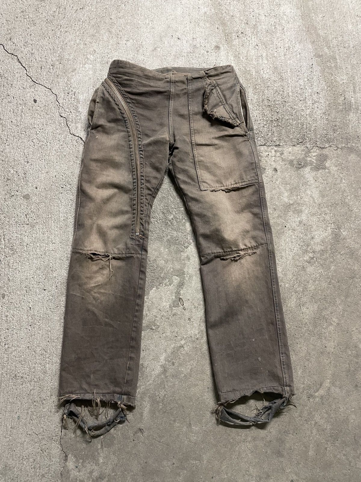Rick Owens FW06 Rick Owens Olmar & Mirta ”Dustulator” Brown Aircut OG Size US 28 / EU 44 - 3 Thumbnail