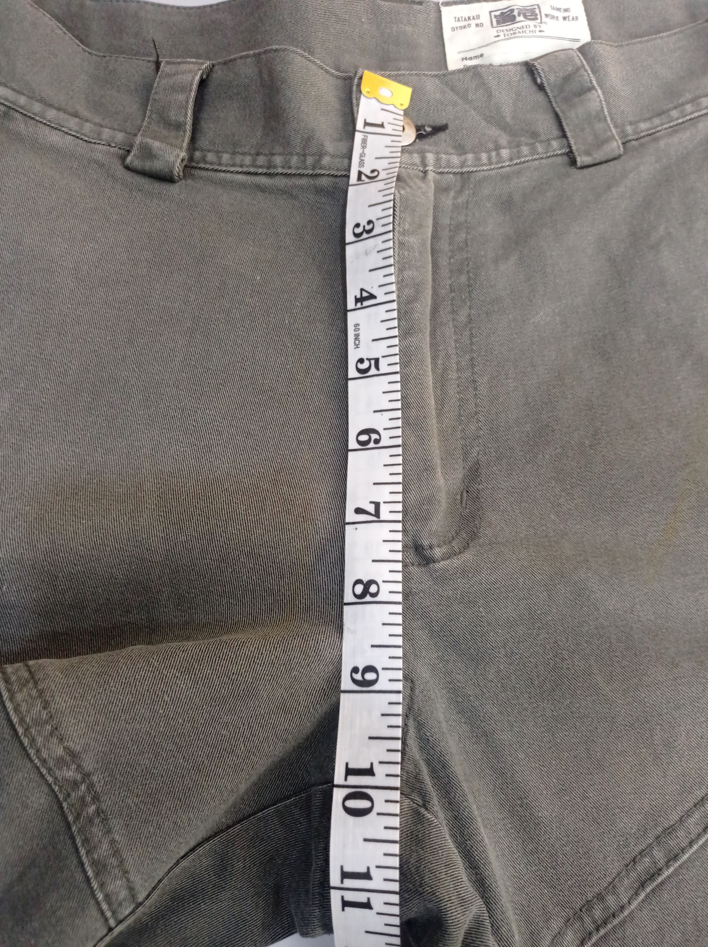 Japanese Brand Faded Tora cargo Joggers Pants Size US 31 - 14 Thumbnail
