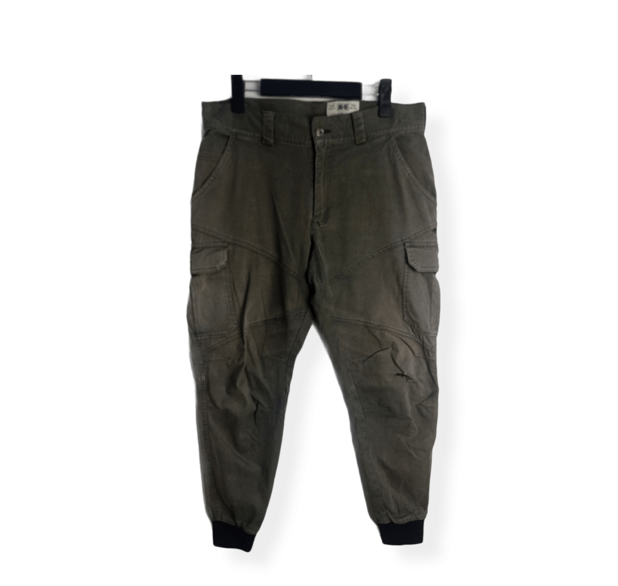 Japanese Brand Faded Tora cargo Joggers Pants Size US 31 - 1 Thumbnail