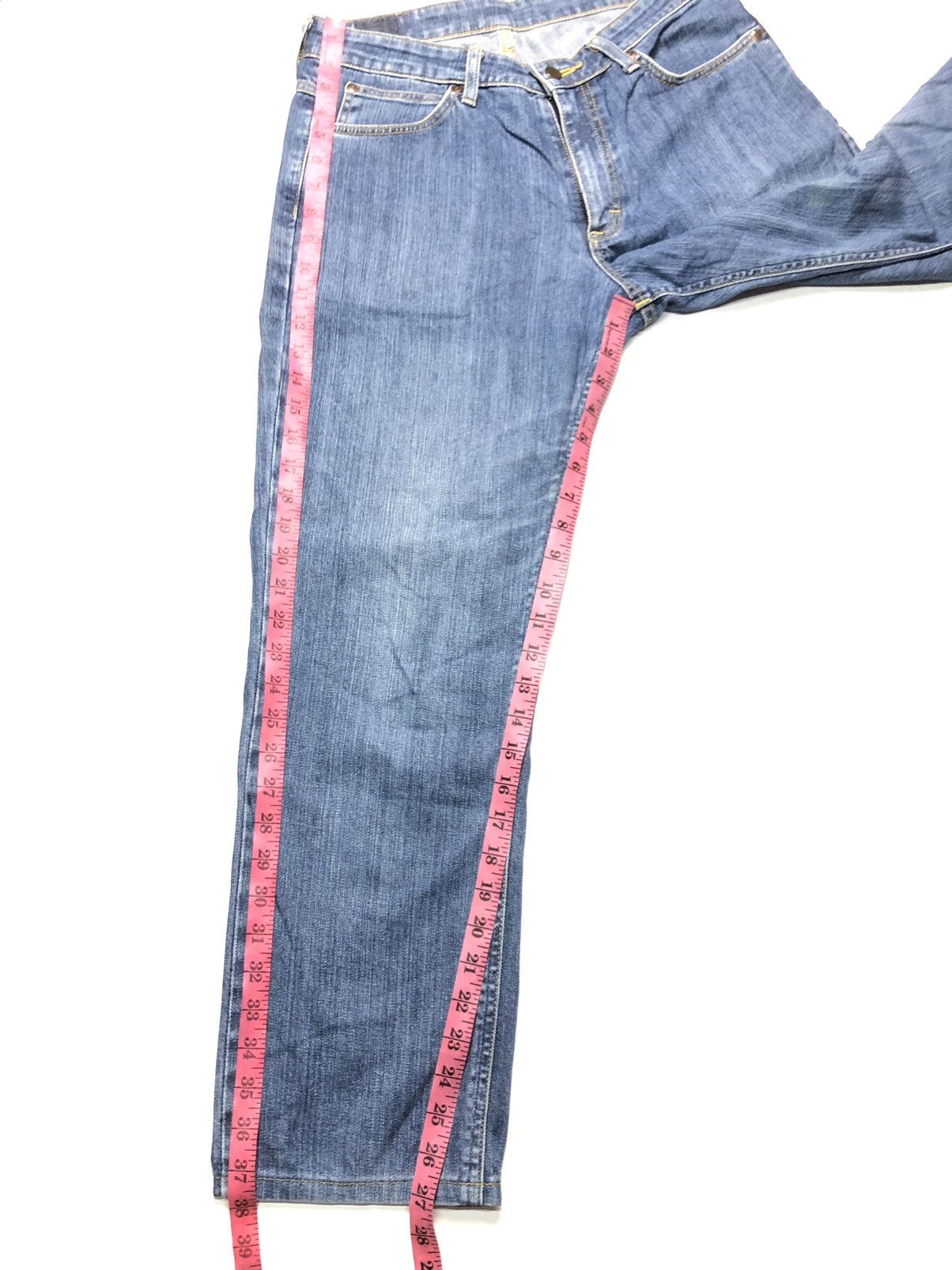 Lee × Vintage VINTAGE 90s LEE RIDER BLUE WASH DENIM Size US 30 / EU 46 - 12 Thumbnail