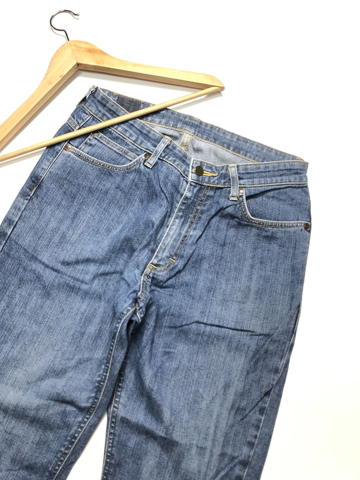 Lee × Vintage VINTAGE 90s LEE RIDER BLUE WASH DENIM Size US 30 / EU 46 - 6 Thumbnail