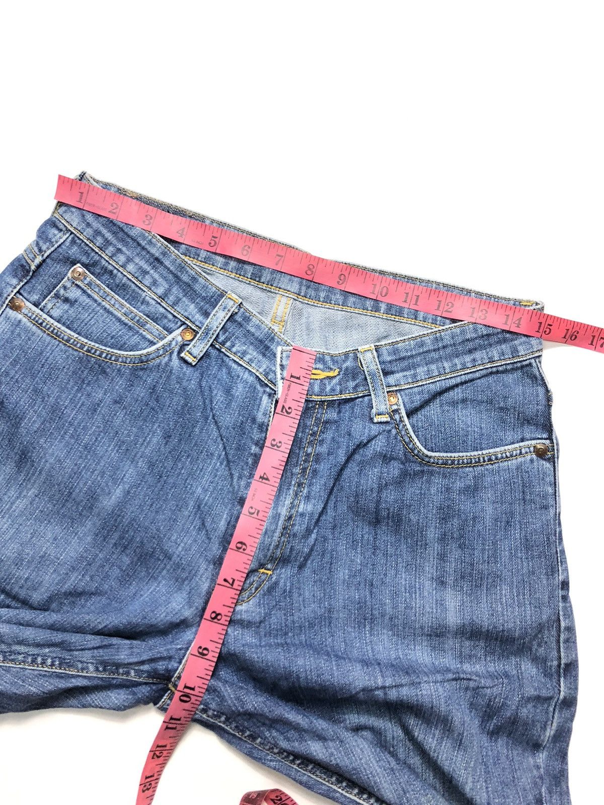 Lee × Vintage VINTAGE 90s LEE RIDER BLUE WASH DENIM Size US 30 / EU 46 - 11 Thumbnail