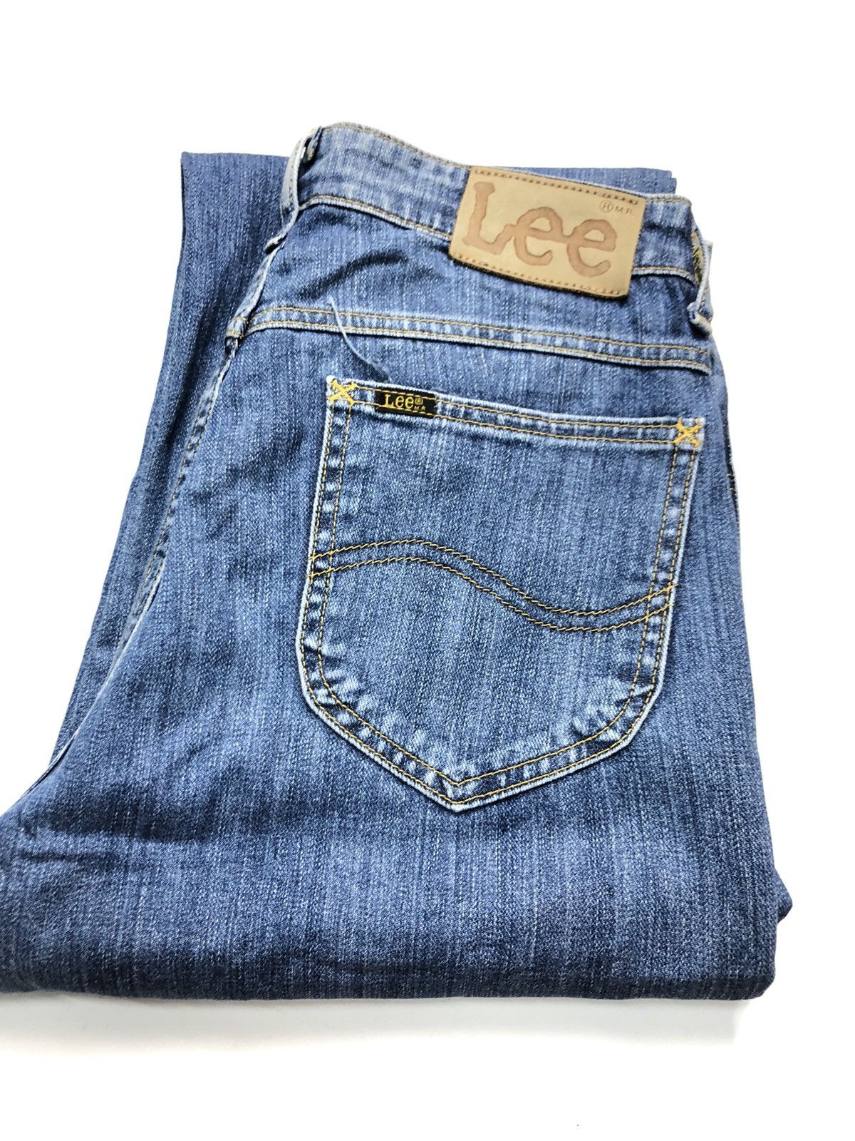 Lee × Vintage VINTAGE 90s LEE RIDER BLUE WASH DENIM Size US 30 / EU 46 - 14 Thumbnail