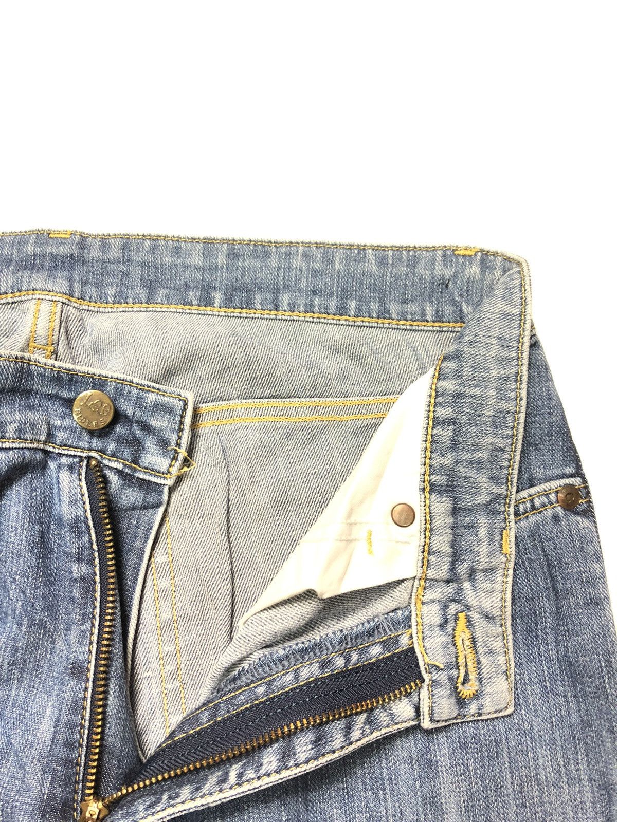 Lee × Vintage VINTAGE 90s LEE RIDER BLUE WASH DENIM Size US 30 / EU 46 - 8 Thumbnail
