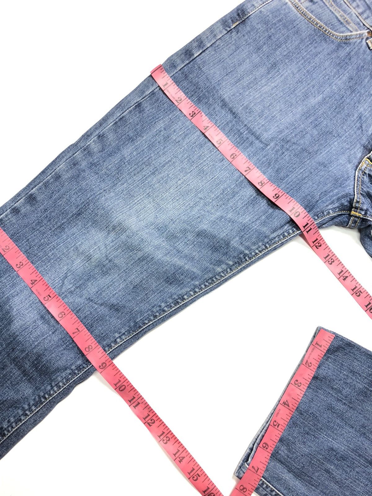 Lee × Vintage VINTAGE 90s LEE RIDER BLUE WASH DENIM Size US 30 / EU 46 - 13 Thumbnail