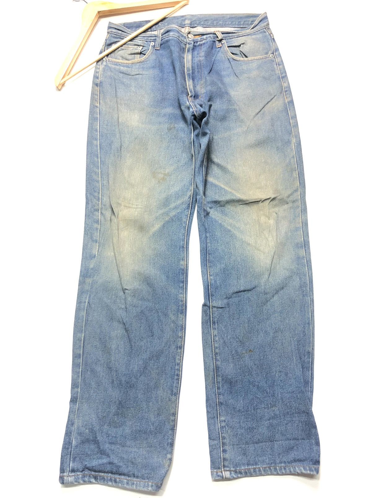 Japanese Brand OUT GEAR DISTRESSED ART PAINTING CHRIS BROWN BACK Size US 33 - 5 Thumbnail