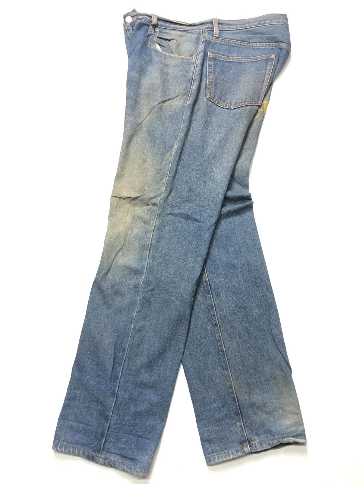 Japanese Brand OUT GEAR DISTRESSED ART PAINTING CHRIS BROWN BACK Size US 33 - 11 Thumbnail