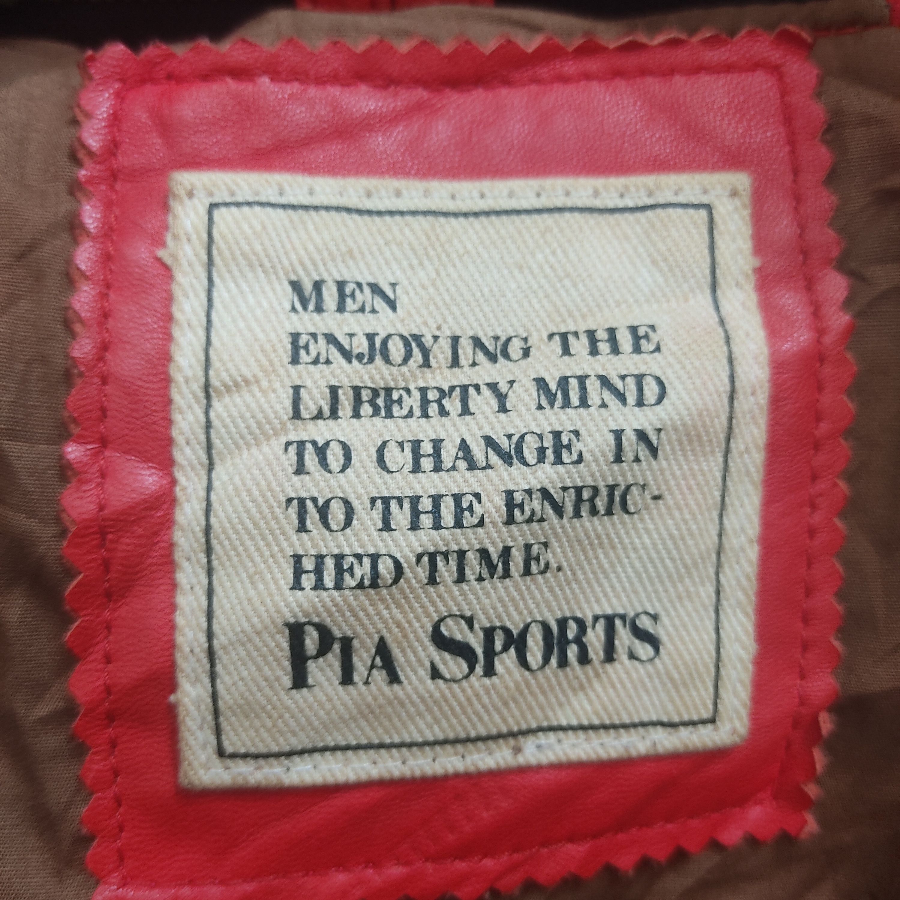 Leather Vintage Pia Sport Bomber Styles Leather Red Jacket Size US XL / EU 56 / 4 - 21 Thumbnail