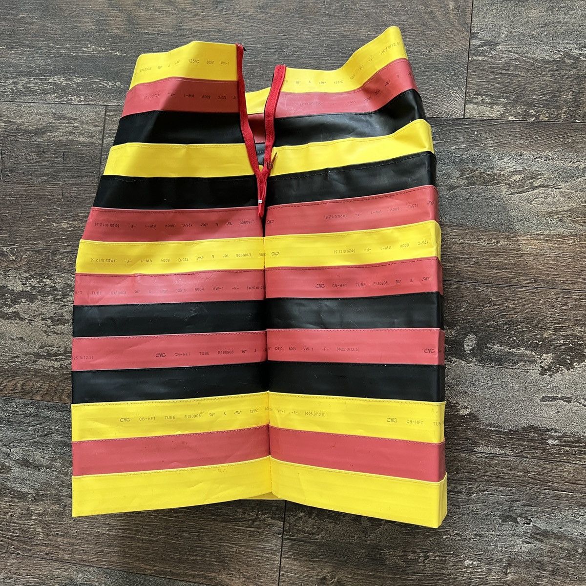 image of Designer Avant Garde Skirt Made Of Heat Shrink Tubes Y2K 00 in Print, Women's (Size 34)