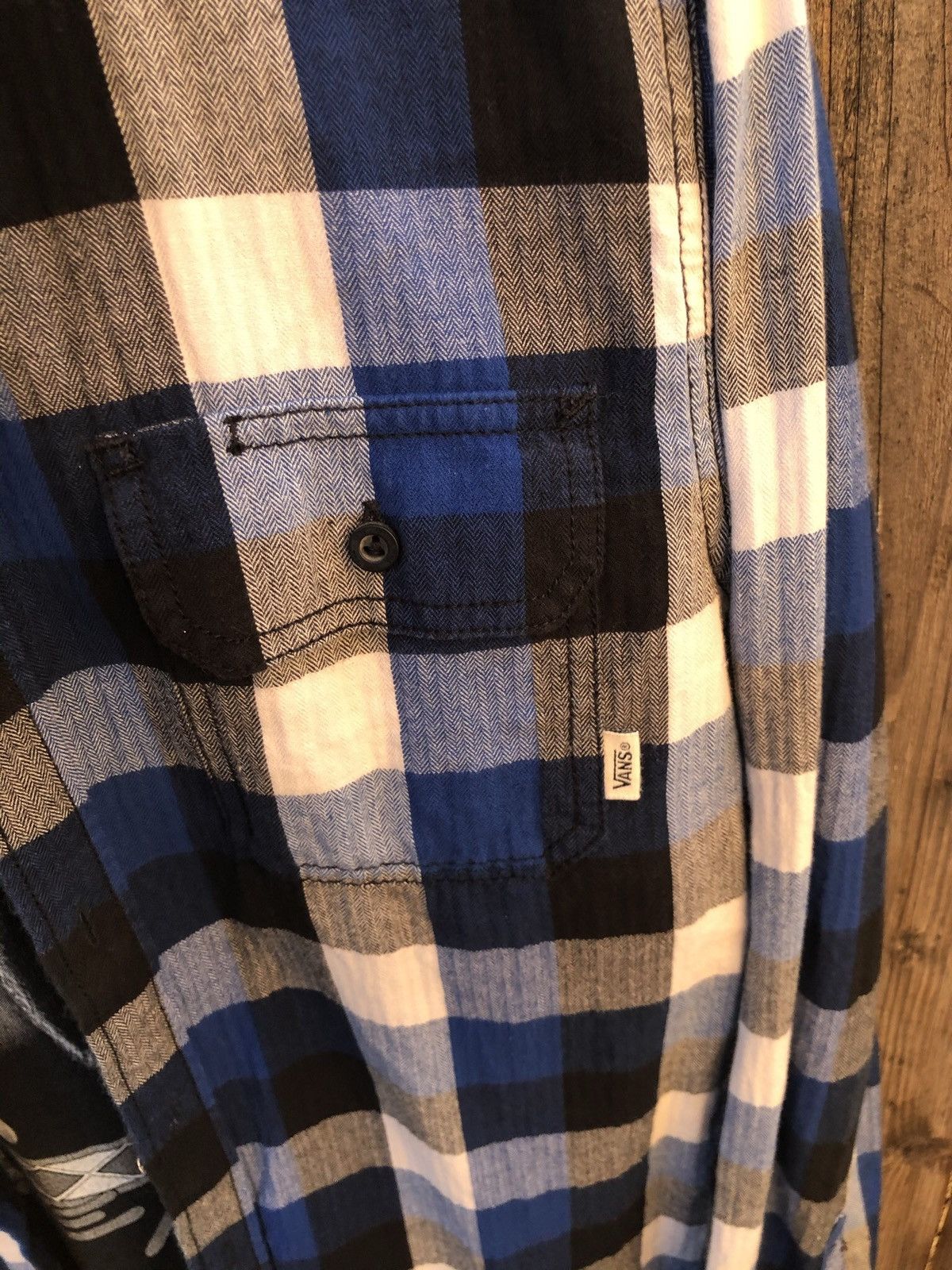 Vans × Vintage Blue Vans Flannel Size US S / EU 44-46 / 1 - 2 Thumbnail