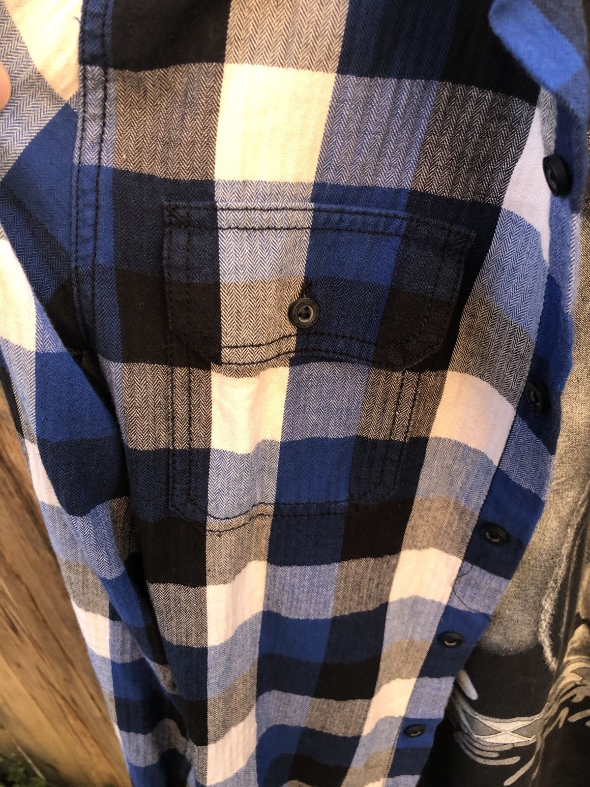 Vans × Vintage Blue Vans Flannel Size US S / EU 44-46 / 1 - 3 Thumbnail