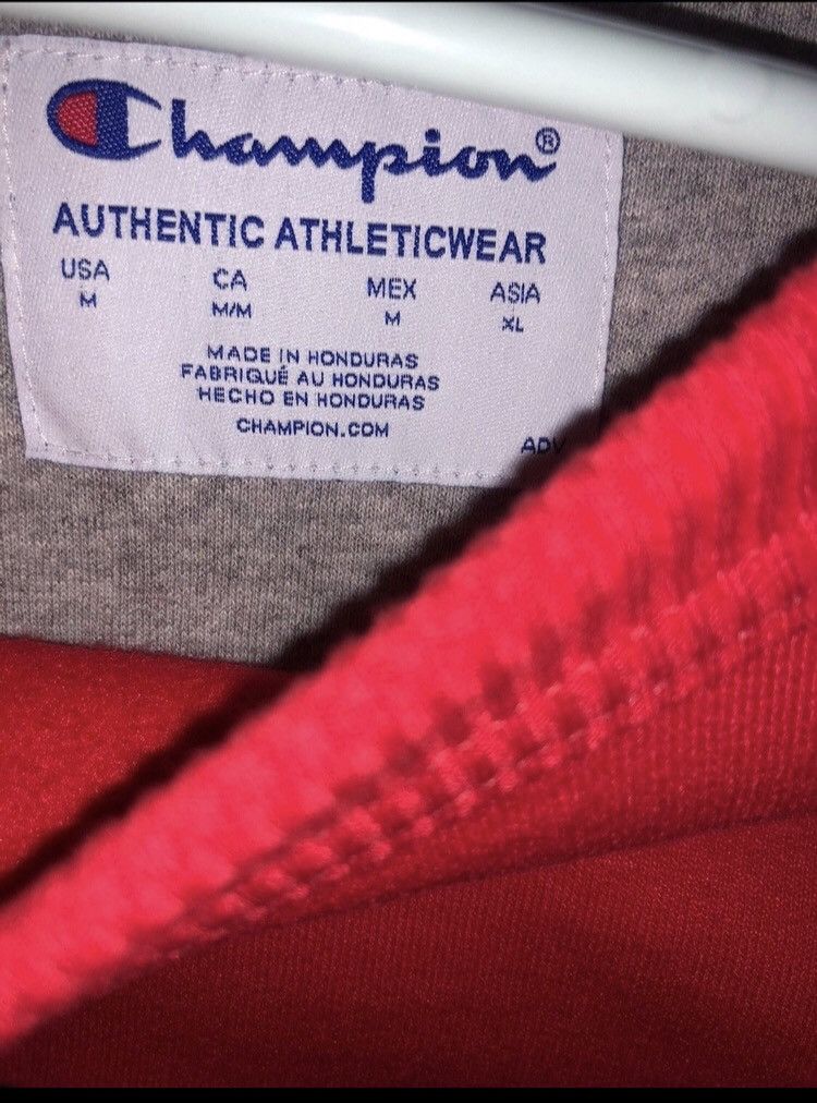 Champion Red Champion Logo Crewneck Size US M / EU 48-50 / 2 - 2 Thumbnail