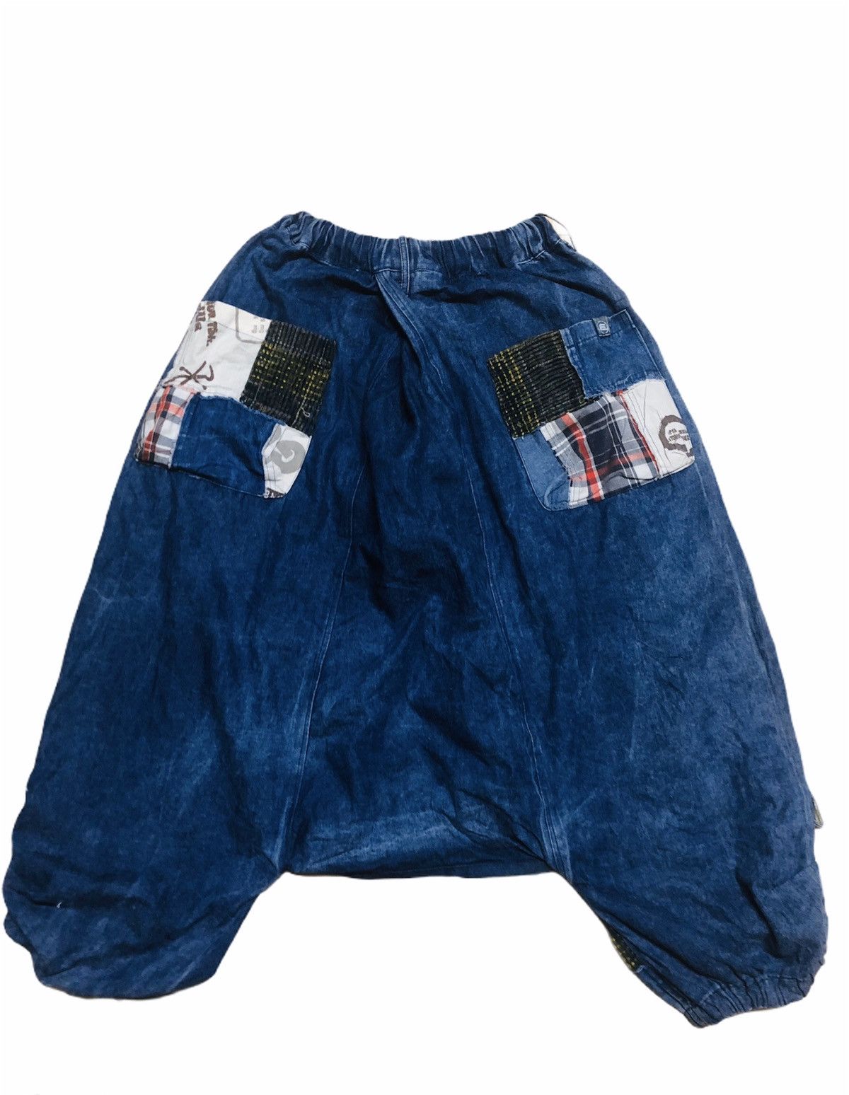 Indigo × Japanese Brand × Kapital 🔥JAPAN TRADITIONAL❌INDIGO DYED Patchworks Harem Pants Size US 31 - 2 Thumbnail