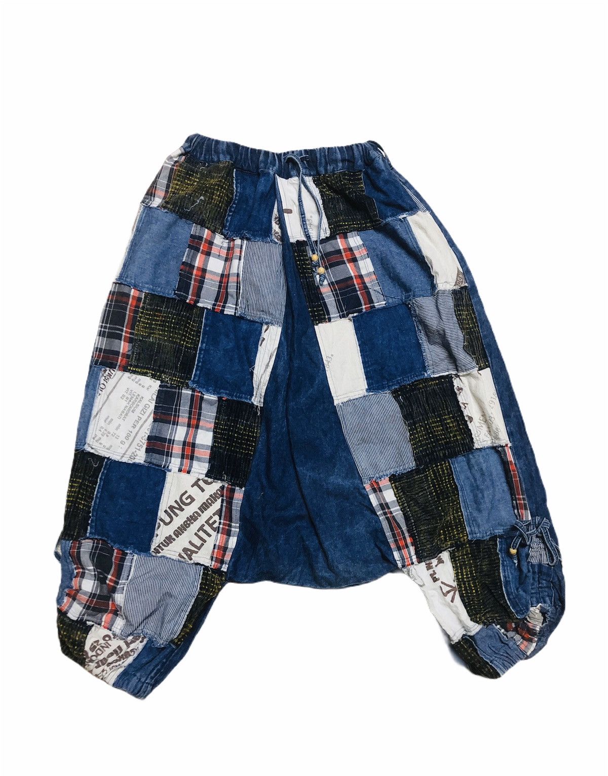 Indigo × Japanese Brand × Kapital 🔥JAPAN TRADITIONAL❌INDIGO DYED Patchworks Harem Pants Size US 31 - 3 Thumbnail