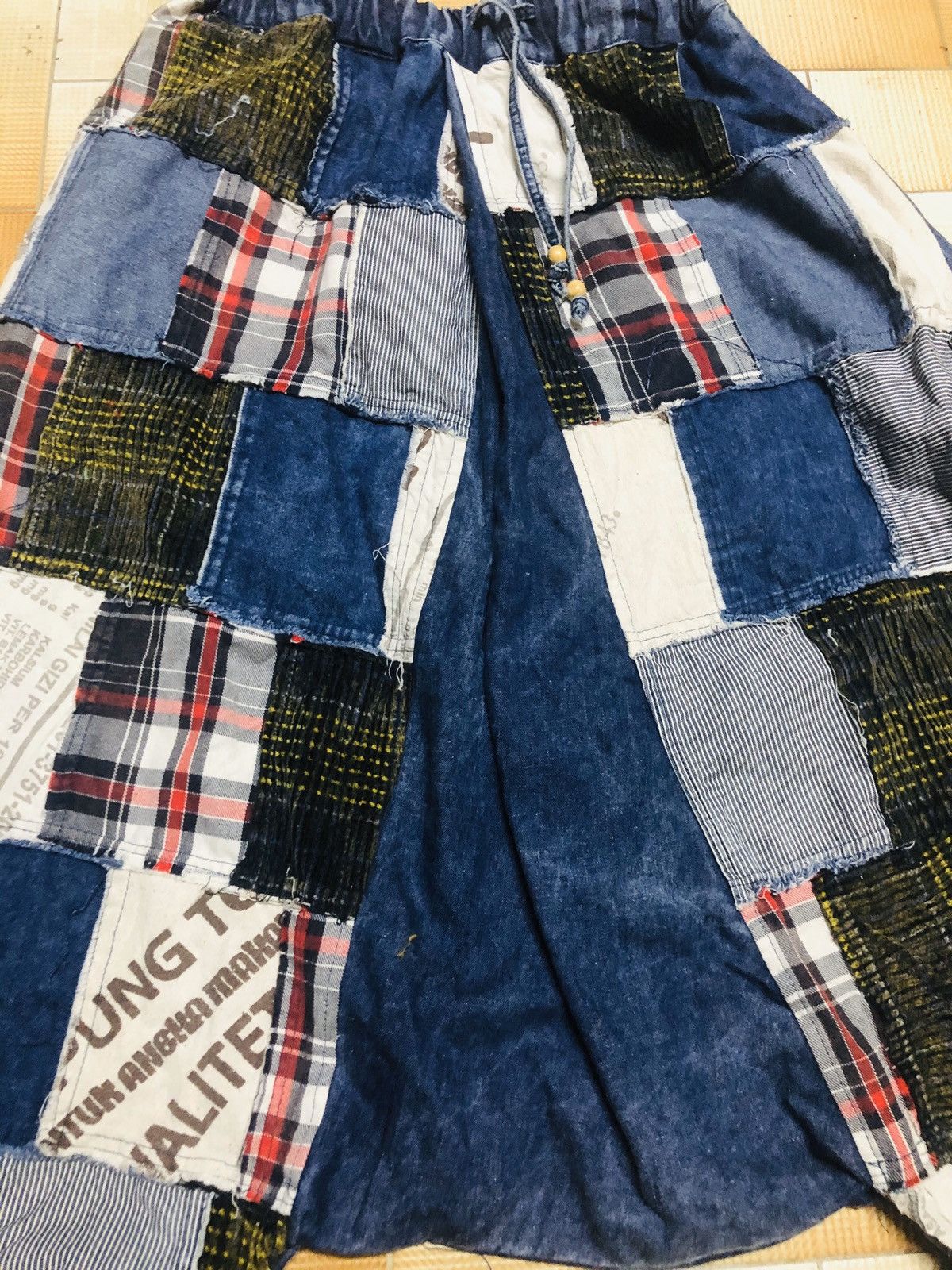 Indigo × Japanese Brand × Kapital 🔥JAPAN TRADITIONAL❌INDIGO DYED Patchworks Harem Pants Size US 31 - 4 Thumbnail