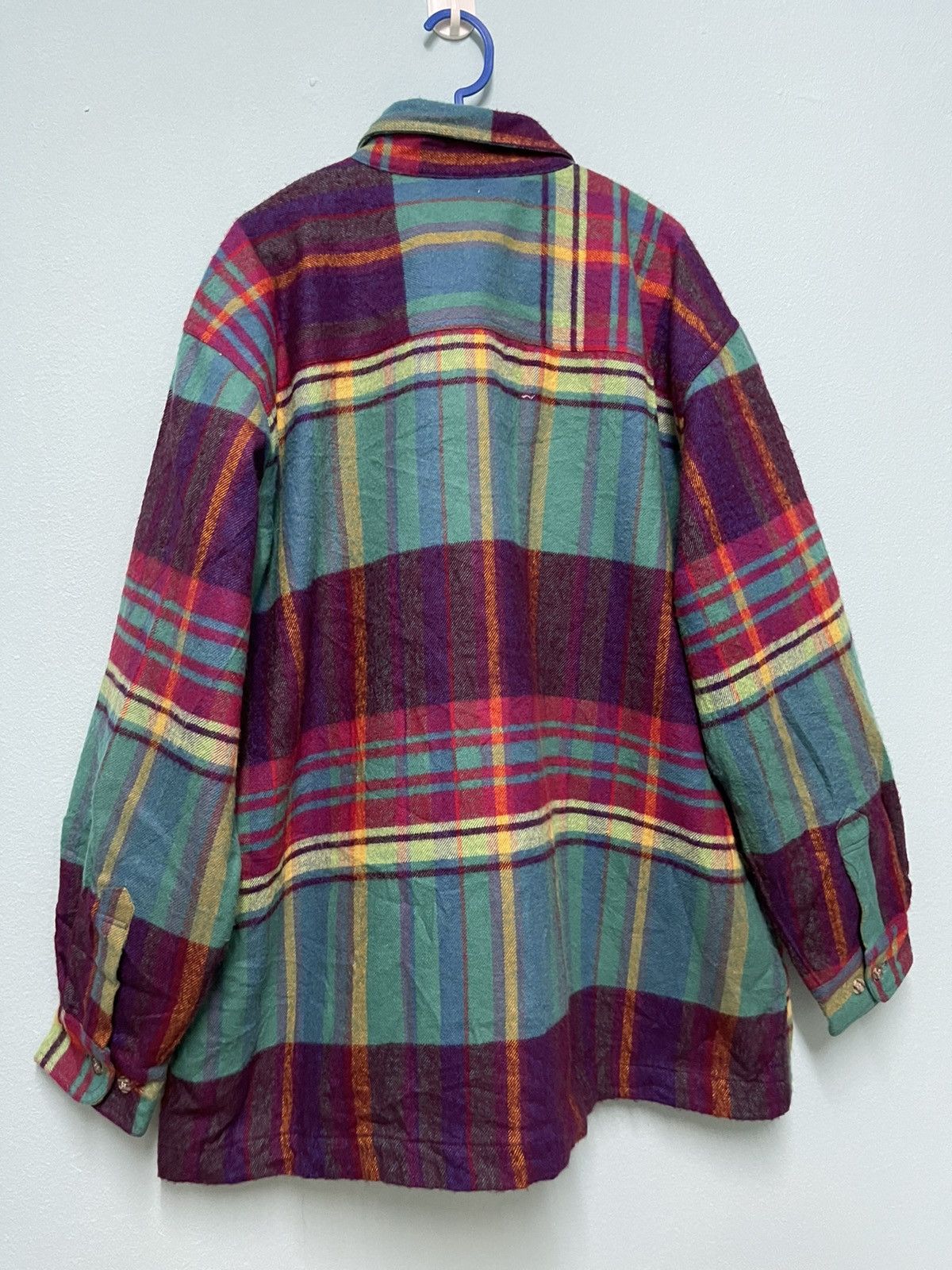 Vintage VINTAGE FLANNEL WOOL NEON STREETFASHION WINTER Size US XL / EU 56 / 4 - 5 Thumbnail