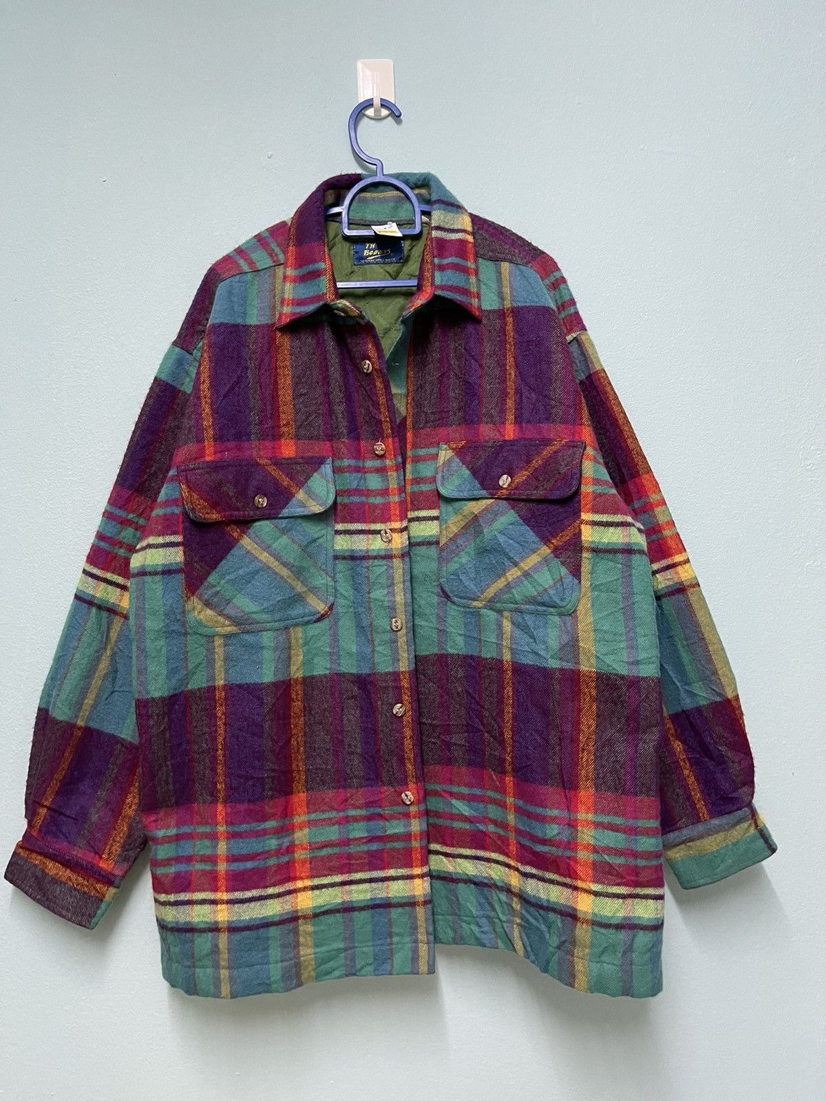 Vintage VINTAGE FLANNEL WOOL NEON STREETFASHION WINTER Size US XL / EU 56 / 4 - 6 Thumbnail