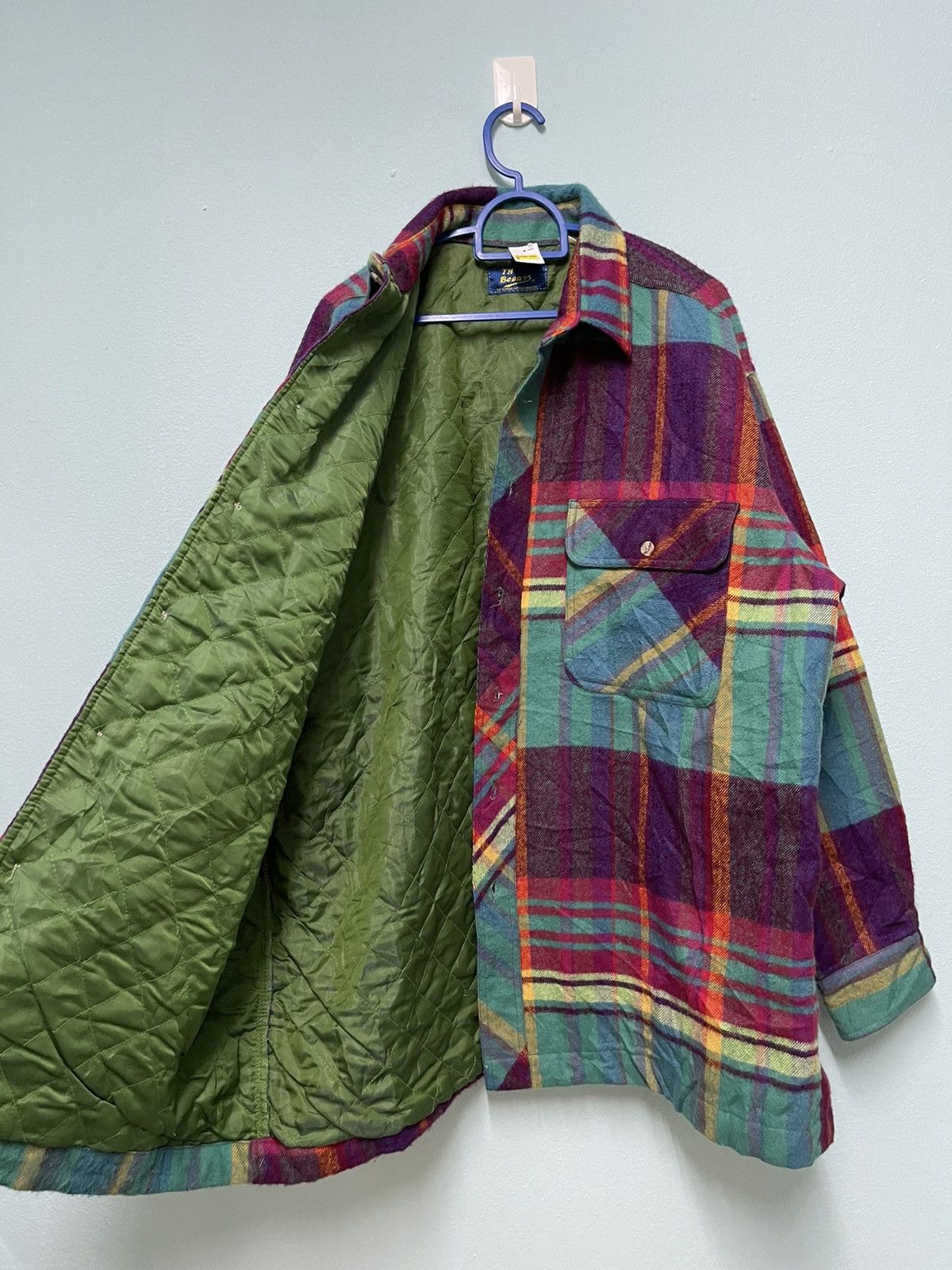 Vintage VINTAGE FLANNEL WOOL NEON STREETFASHION WINTER Size US XL / EU 56 / 4 - 4 Thumbnail