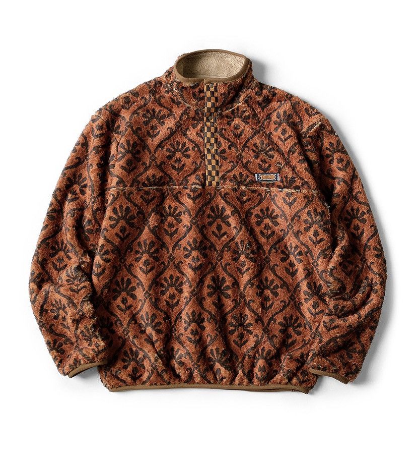 image of Kapital Yosemite Fleece Snap Size 5 in Brown, Men's