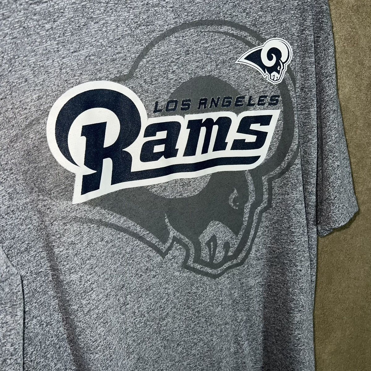 Majestic × NFL Sz XL Majestic Los Angeles Rams T Shirt Size US XL / EU 56 / 4 - 2 Thumbnail