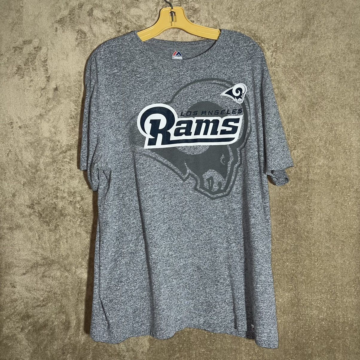 Majestic × NFL Sz XL Majestic Los Angeles Rams T Shirt Size US XL / EU 56 / 4 - 1 Thumbnail