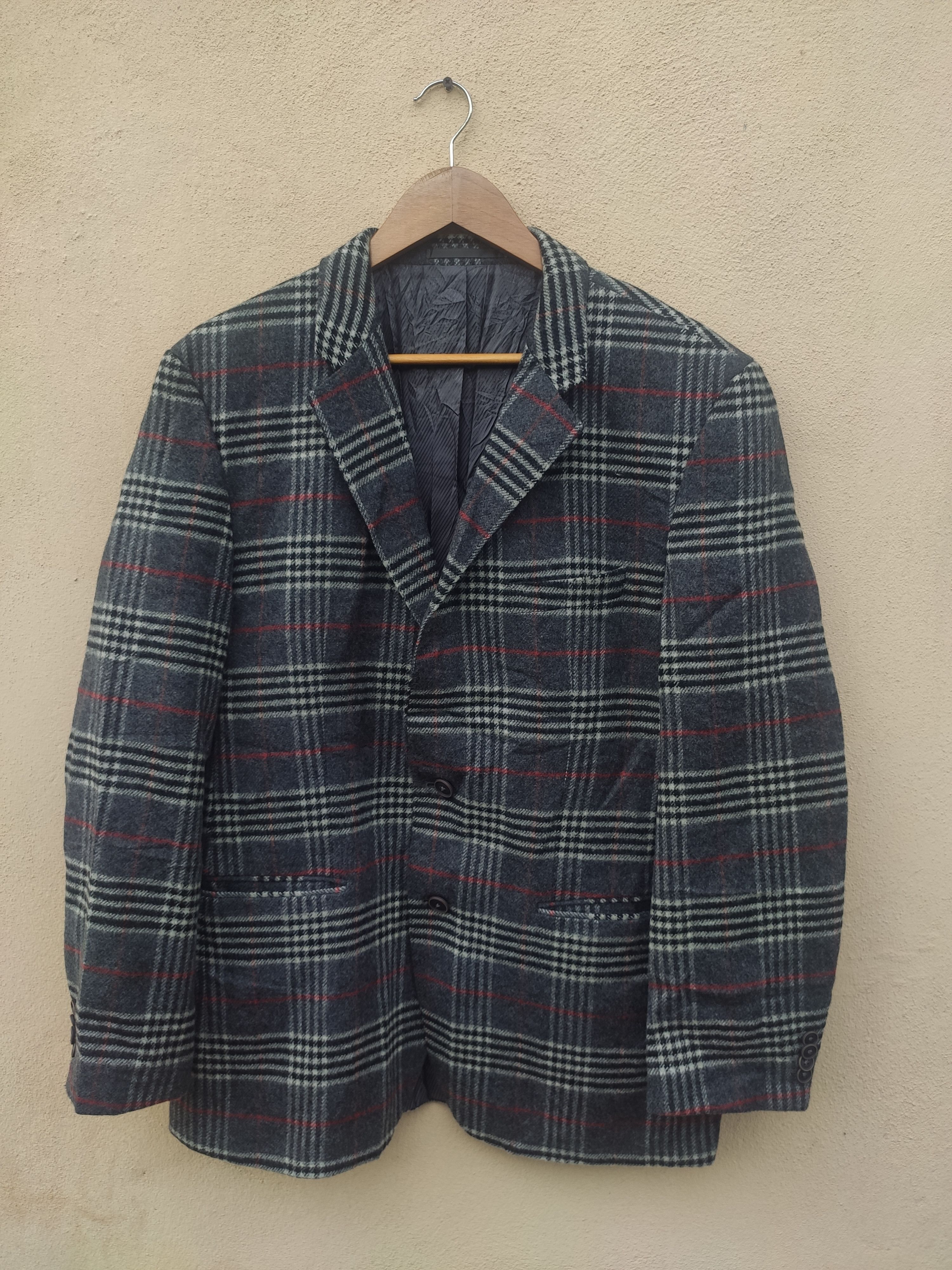 Hugo Boss Jacket wool coat tartan design