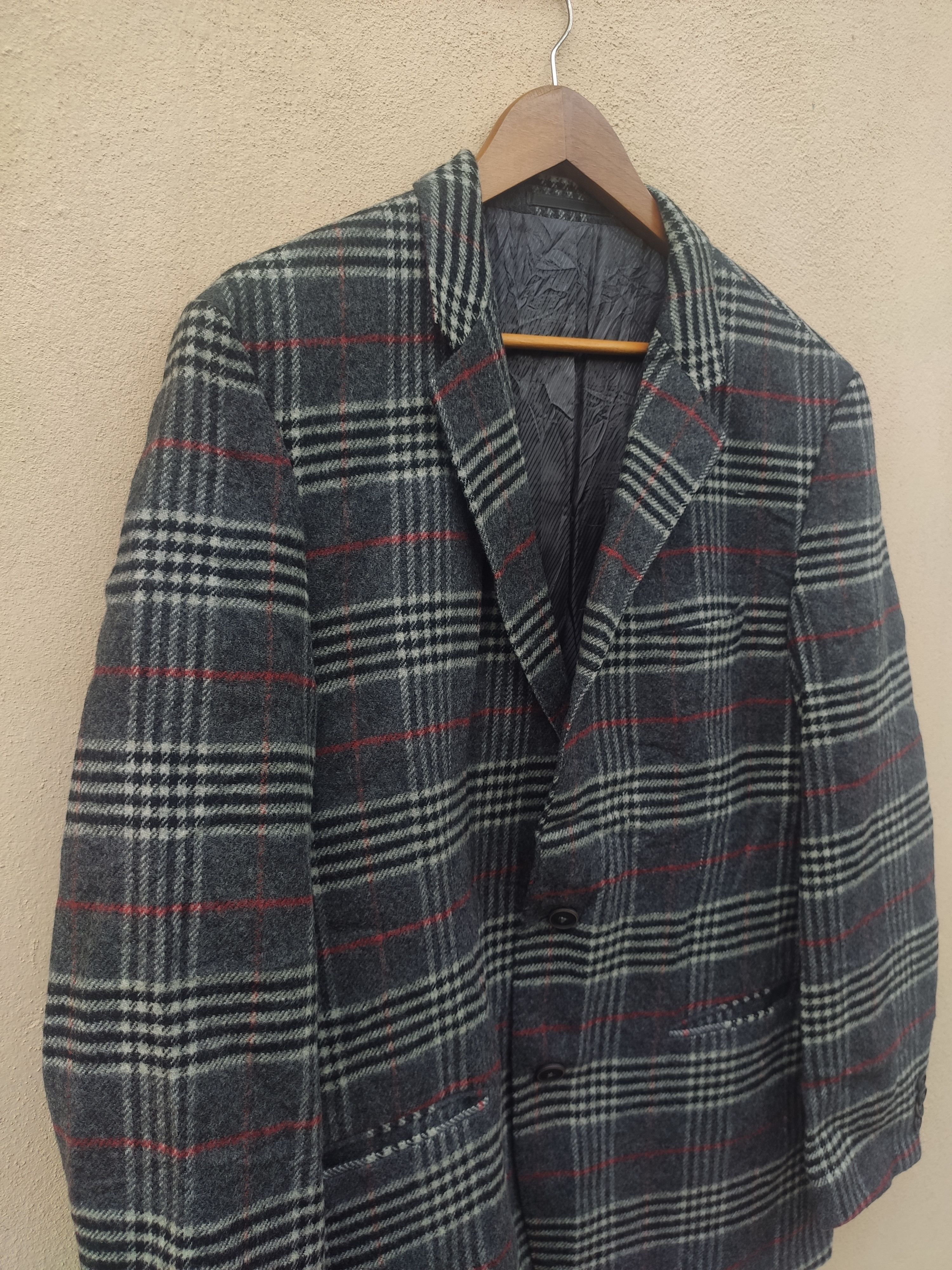 Hugo 🔥 Hugo Boss Jacket wool coat tartan design Size US M / EU 48-50 / 2 - 2 Thumbnail