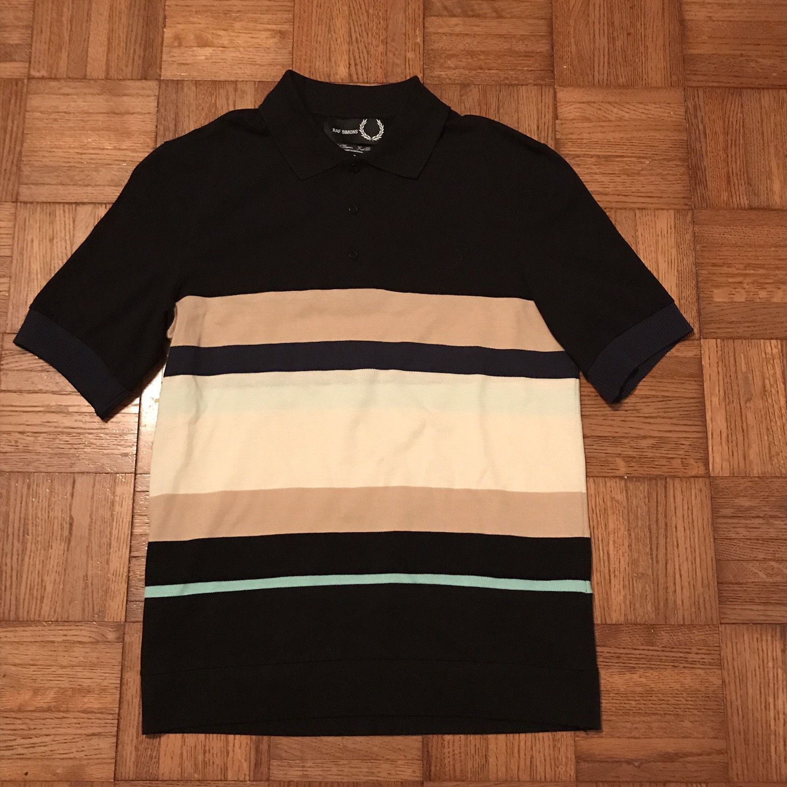 Fred Perry × Raf Simons Raf Simons x Raf Simons Striped Polo Size US S / EU 44-46 / 1 - 1 Thumbnail