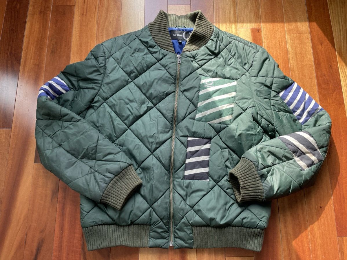 image of Fred Perry X Liberty Bomber Jacket in Green, Men's (Size Medium)