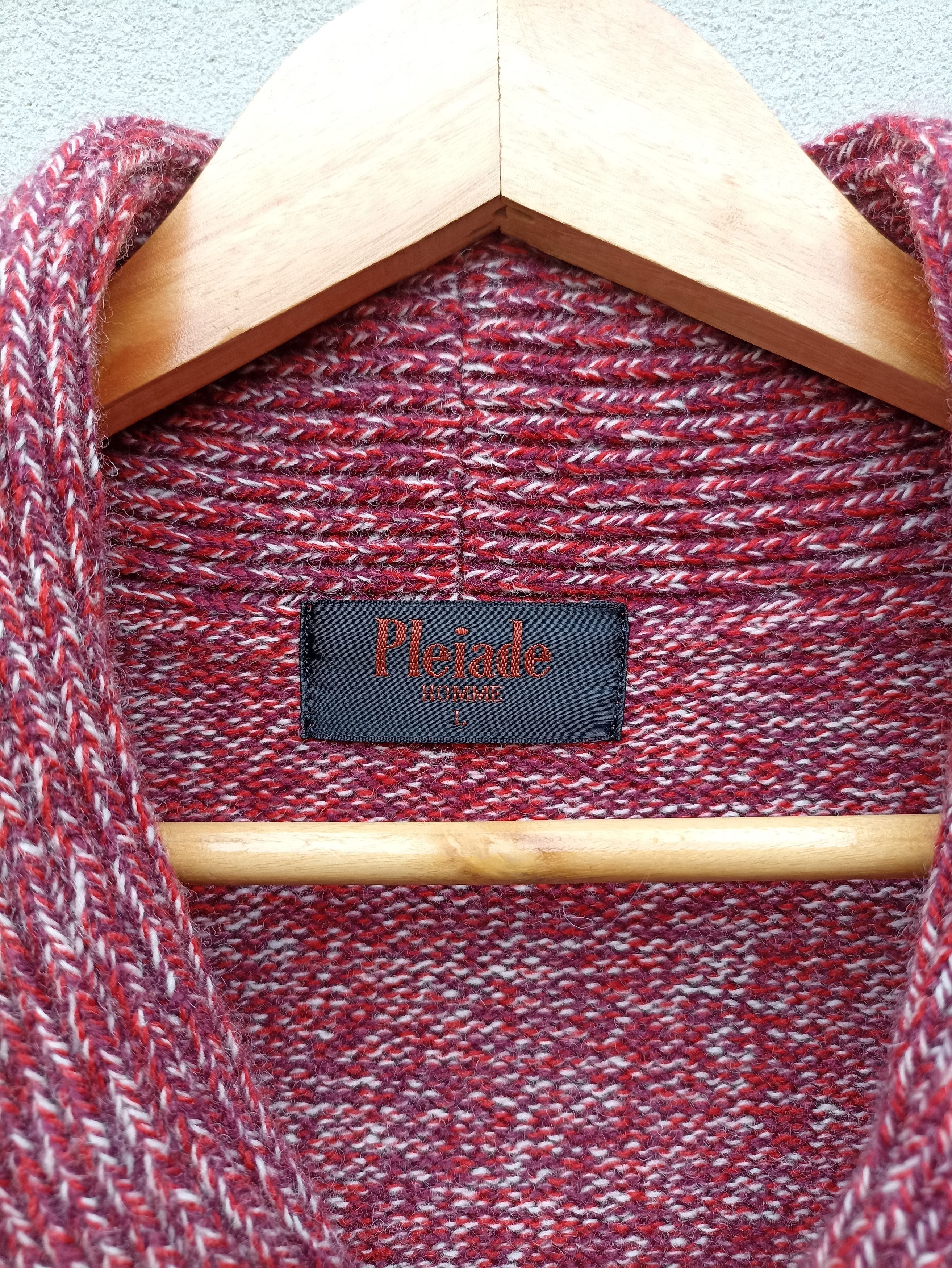 Designer × Japanese Brand × Other Vintage Pleaide Homme Knit Cardigan sweater Size US M / EU 48-50 / 2 - 6 Thumbnail