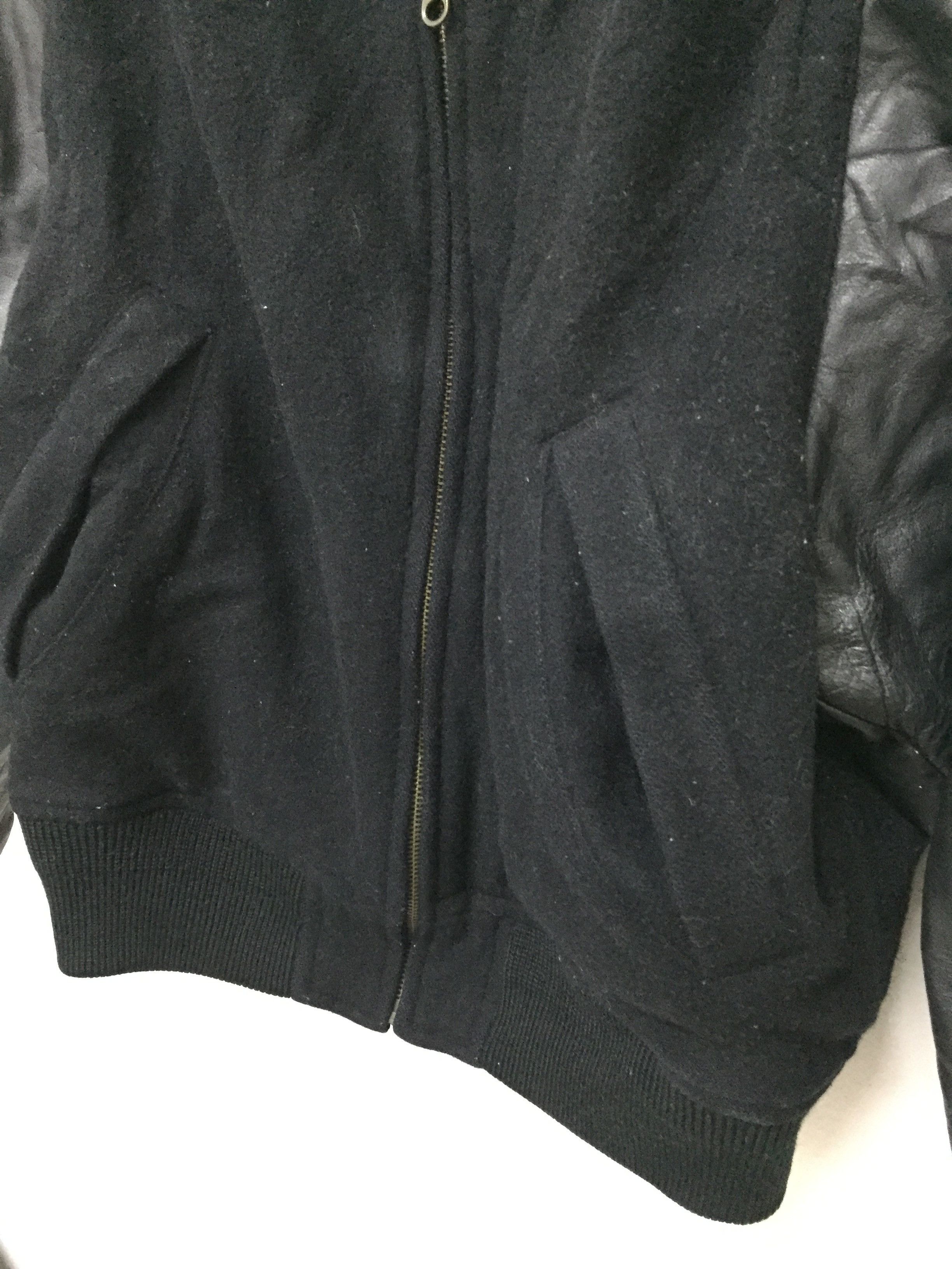 Japanese Brand 90's JUN MEN Leather varsity Bomber jacket Size US M / EU 48-50 / 2 - 11 Thumbnail