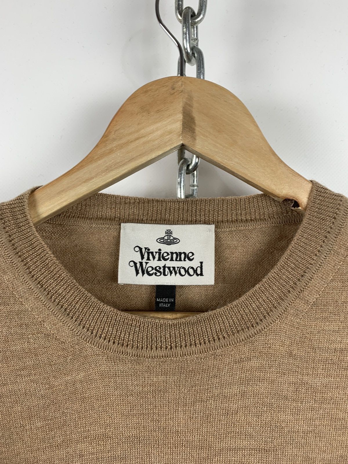 Vivienne Westwood Vivienne Westwood Beige Wool Jumper Sweater Made In Italy Size US L / EU 52-54 / 3 - 13 Thumbnail