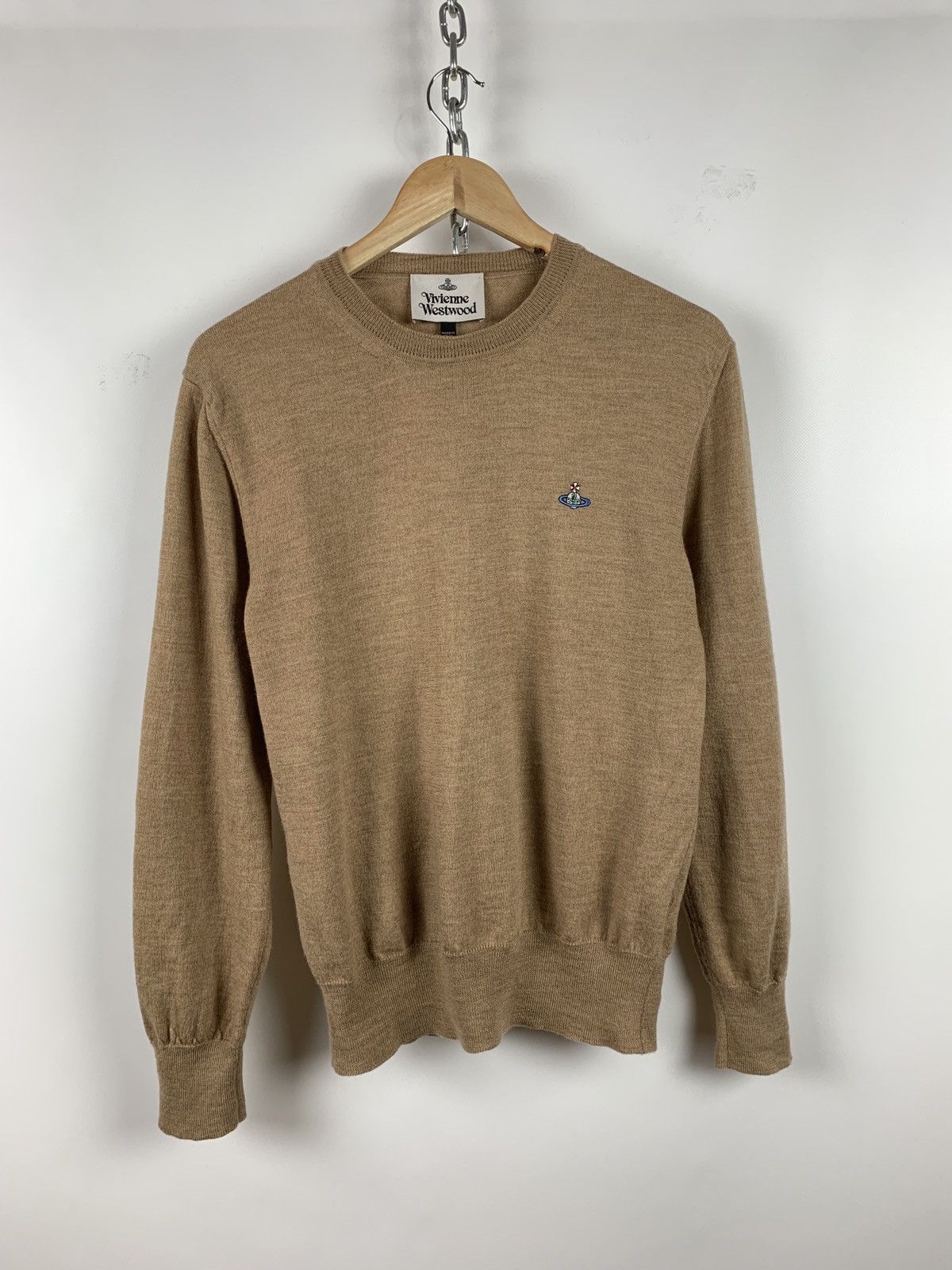 Vivienne Westwood Vivienne Westwood Beige Wool Jumper Sweater Made In Italy Size US L / EU 52-54 / 3 - 1 Thumbnail