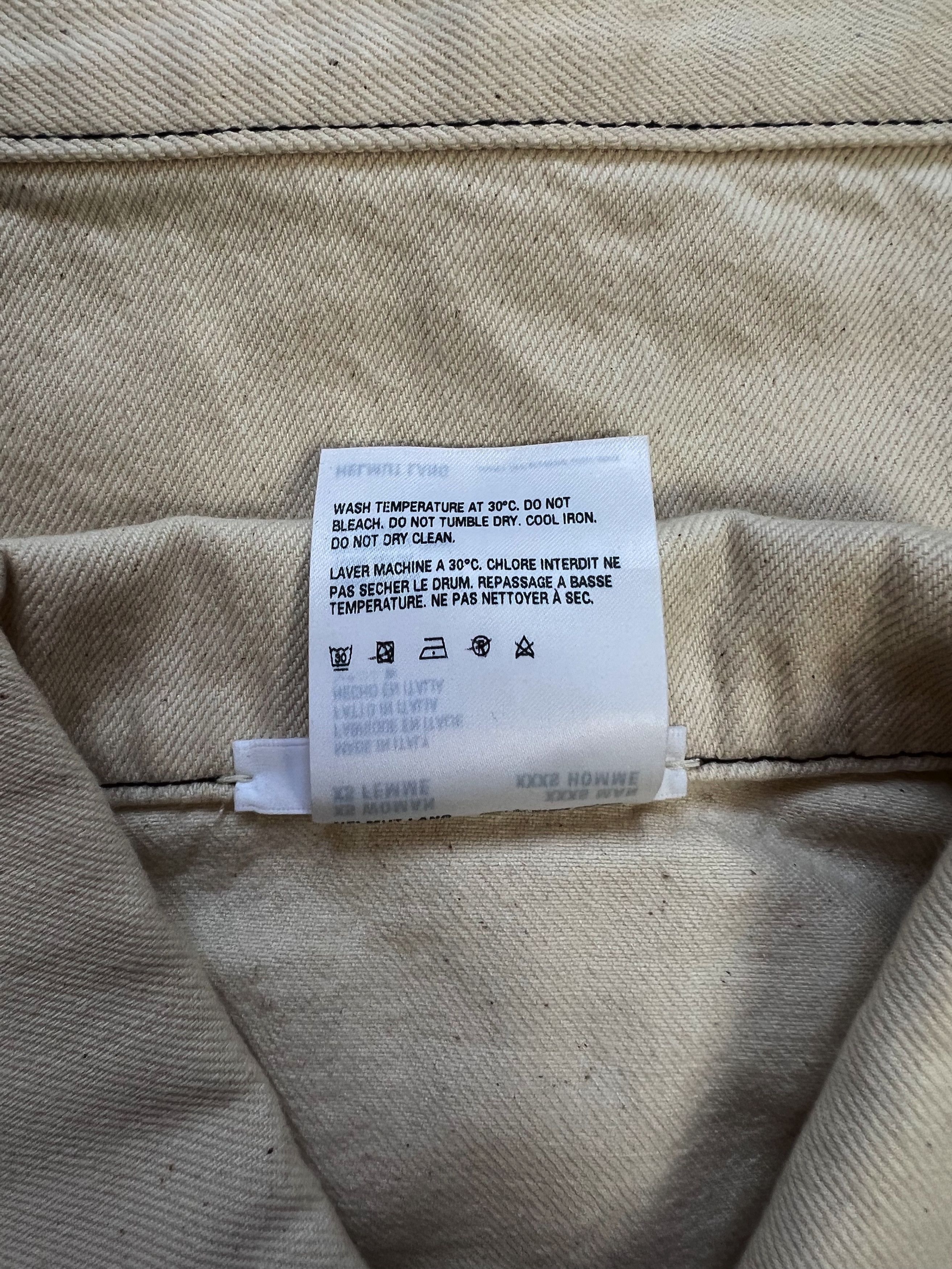 Helmut Lang ⚡️QUICK SALE⚡️Helmut Lang White Cream Denim Jacket Size XS / US 0-2 / IT 36-38 - 4 Thumbnail