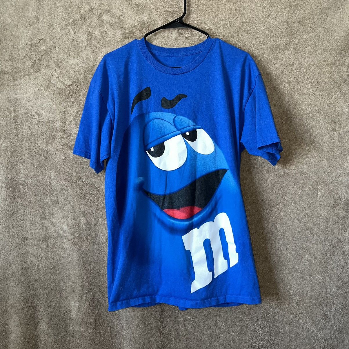 Vintage Sz XL M&M Blue T Shirt Size US XL / EU 56 / 4 - 1 Thumbnail