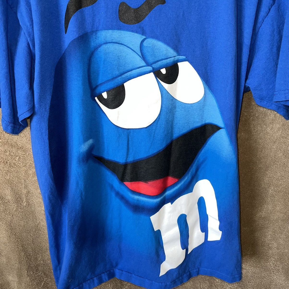 Vintage Sz XL M&M Blue T Shirt Size US XL / EU 56 / 4 - 2 Thumbnail