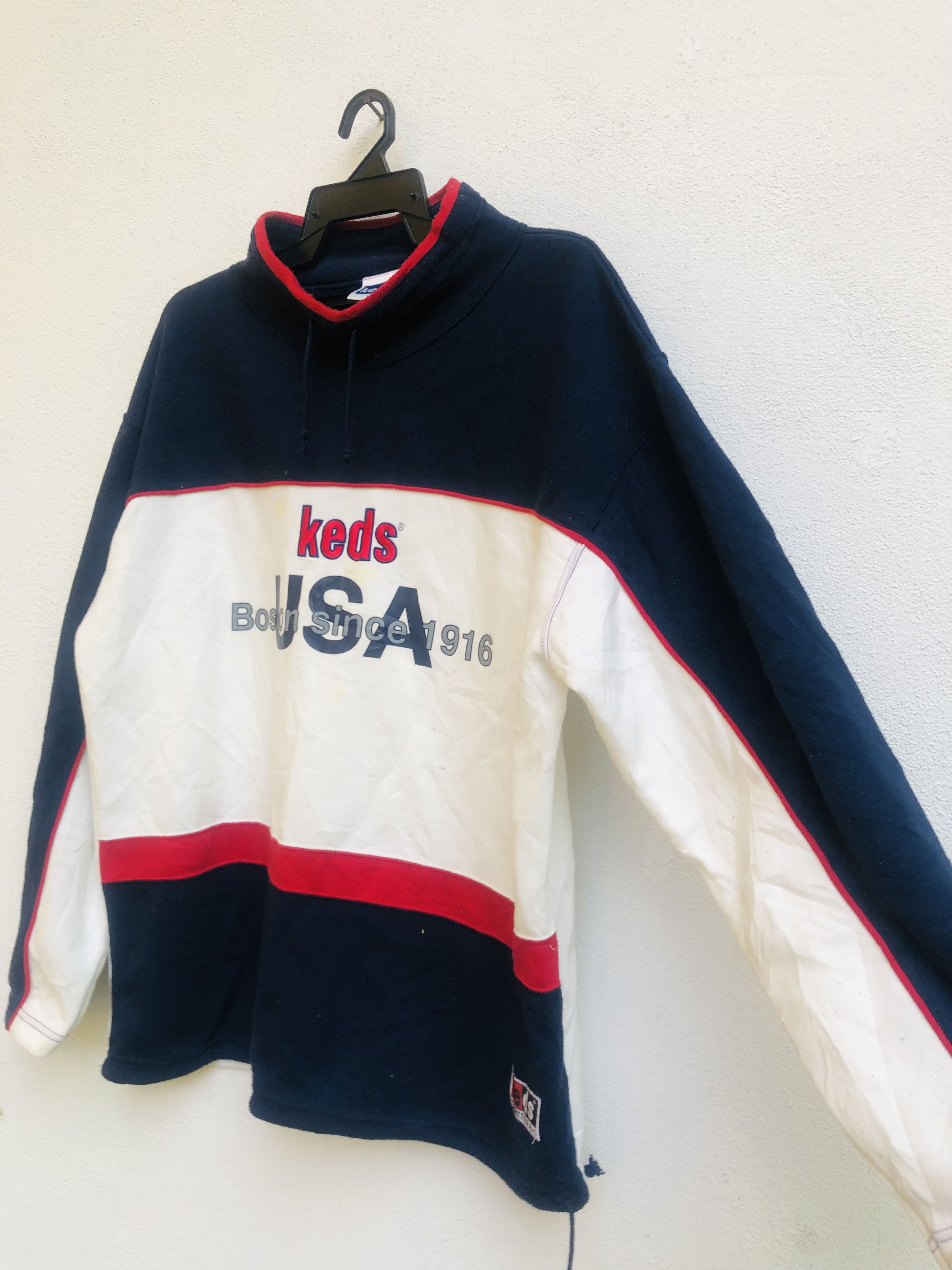 Japanese Brand × Keds × Vintage Vintage Keds Streetwear Designed Fashion Style Pullover Size US L / EU 52-54 / 3 - 5 Thumbnail