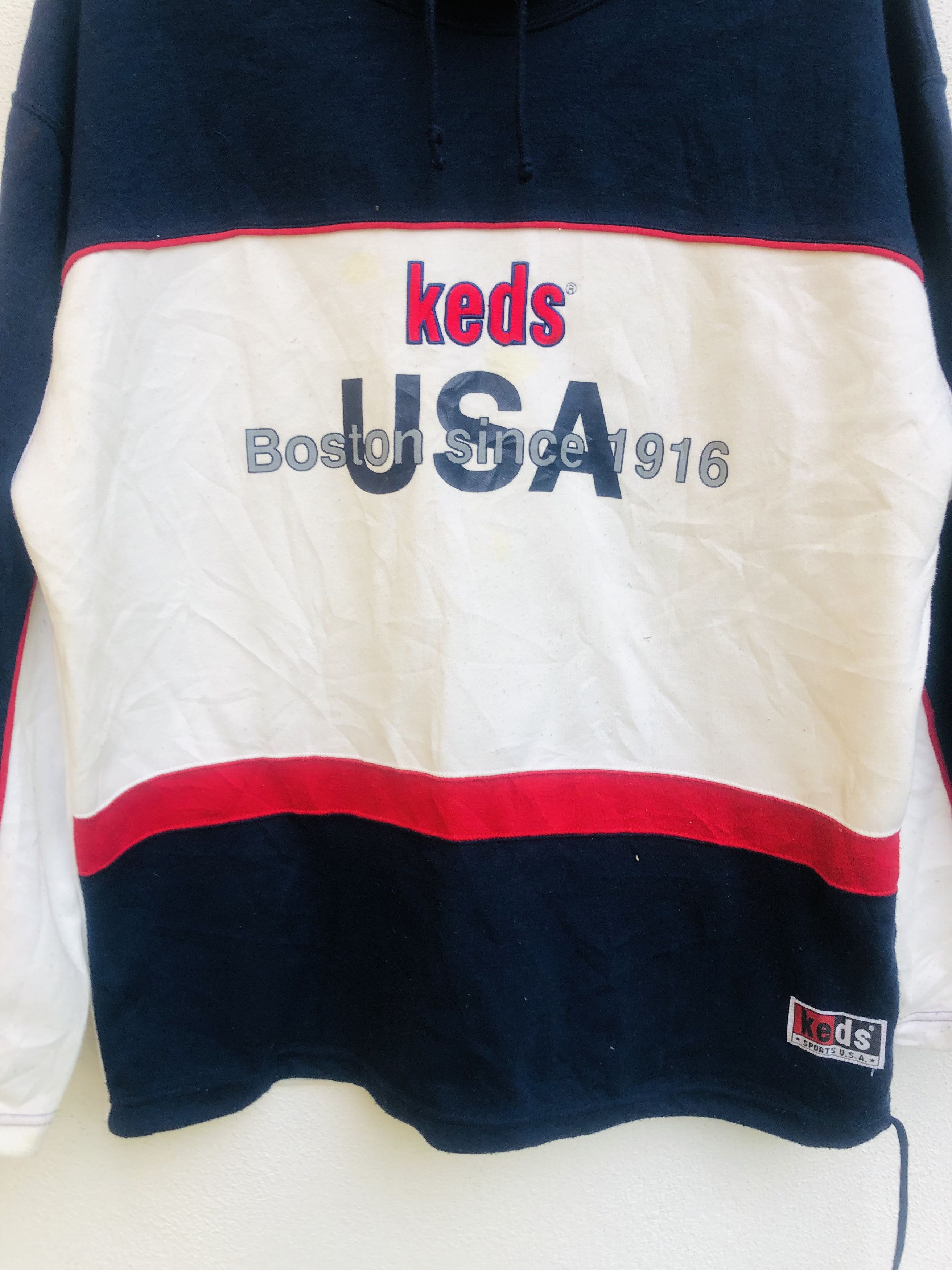 Japanese Brand × Keds × Vintage Vintage Keds Streetwear Designed Fashion Style Pullover Size US L / EU 52-54 / 3 - 4 Thumbnail